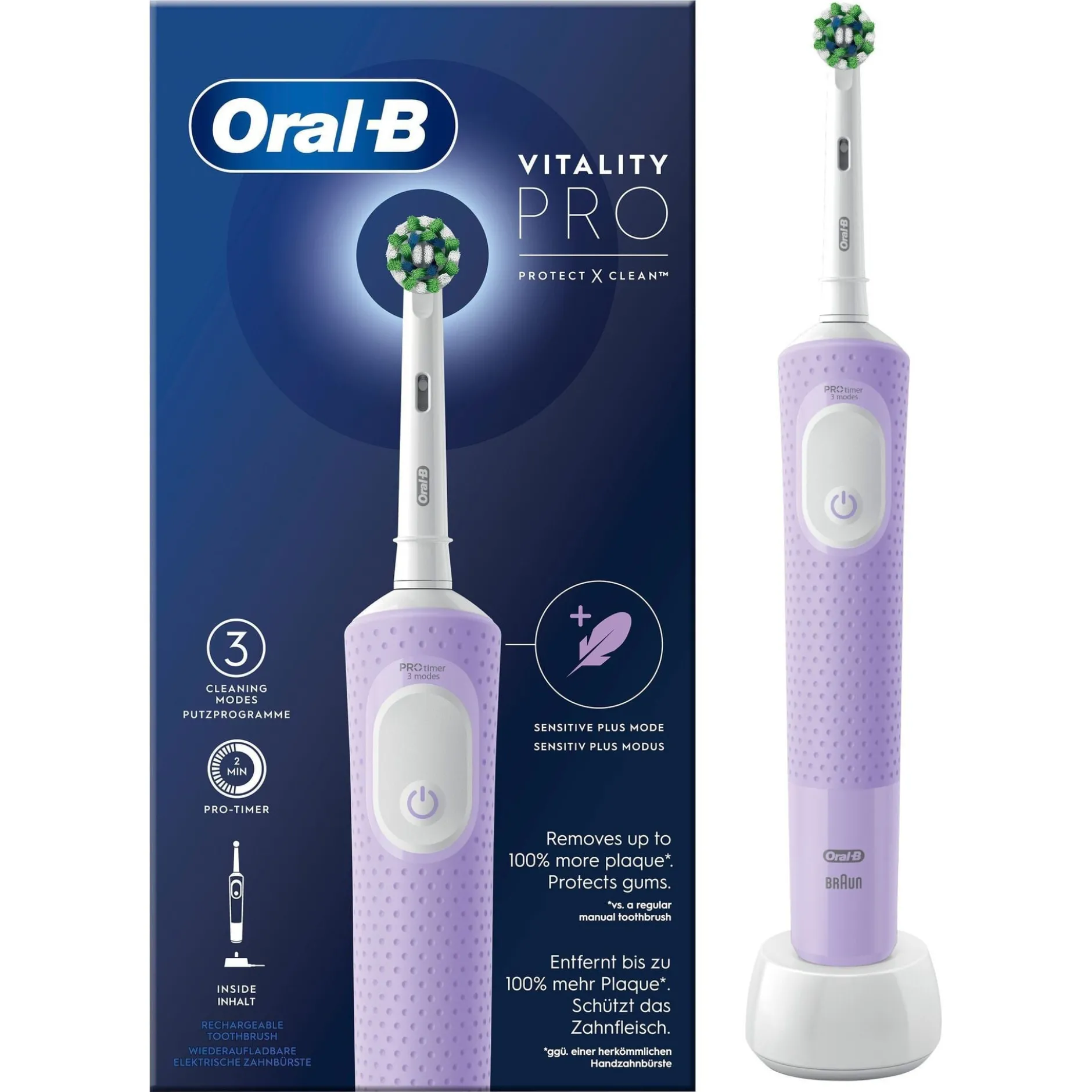 Oral-B Vitality Pro Lila Eltandborste