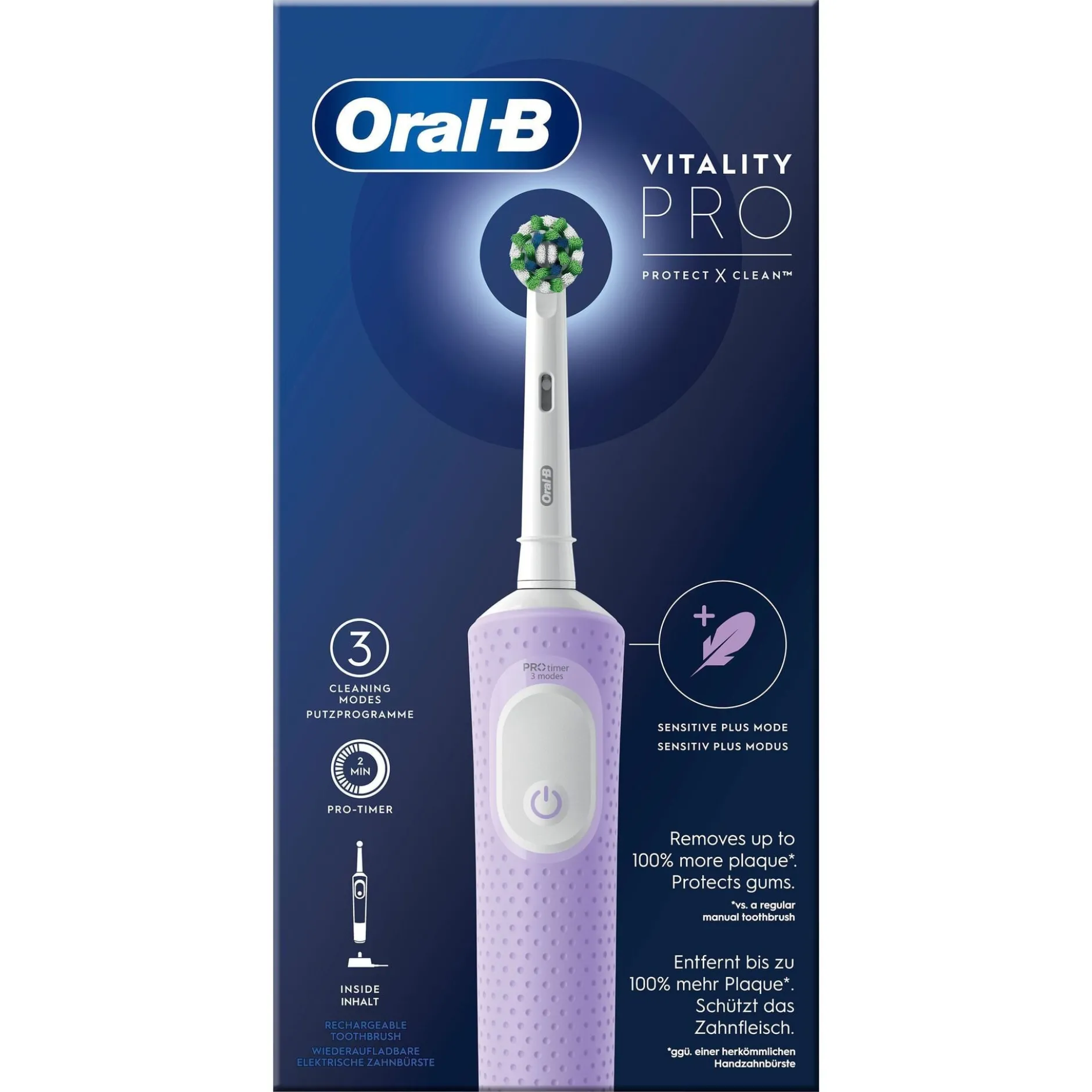 Oral-B Vitality Pro Lila Eltandborste