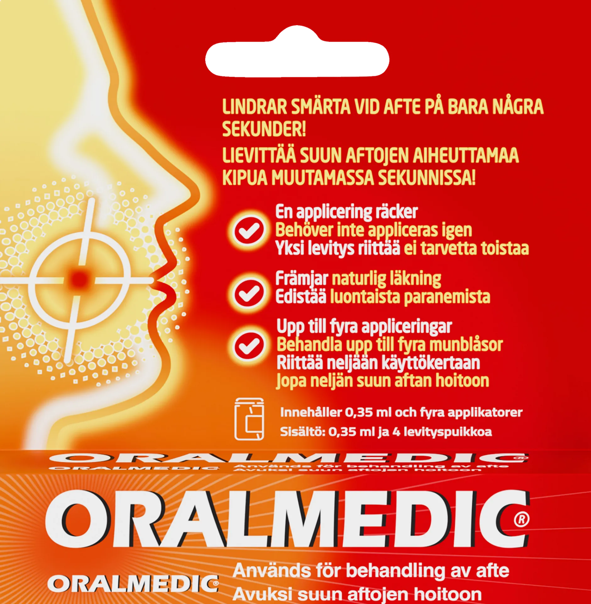 Oralmedic för behandling av afte i munnen 0,35 ml