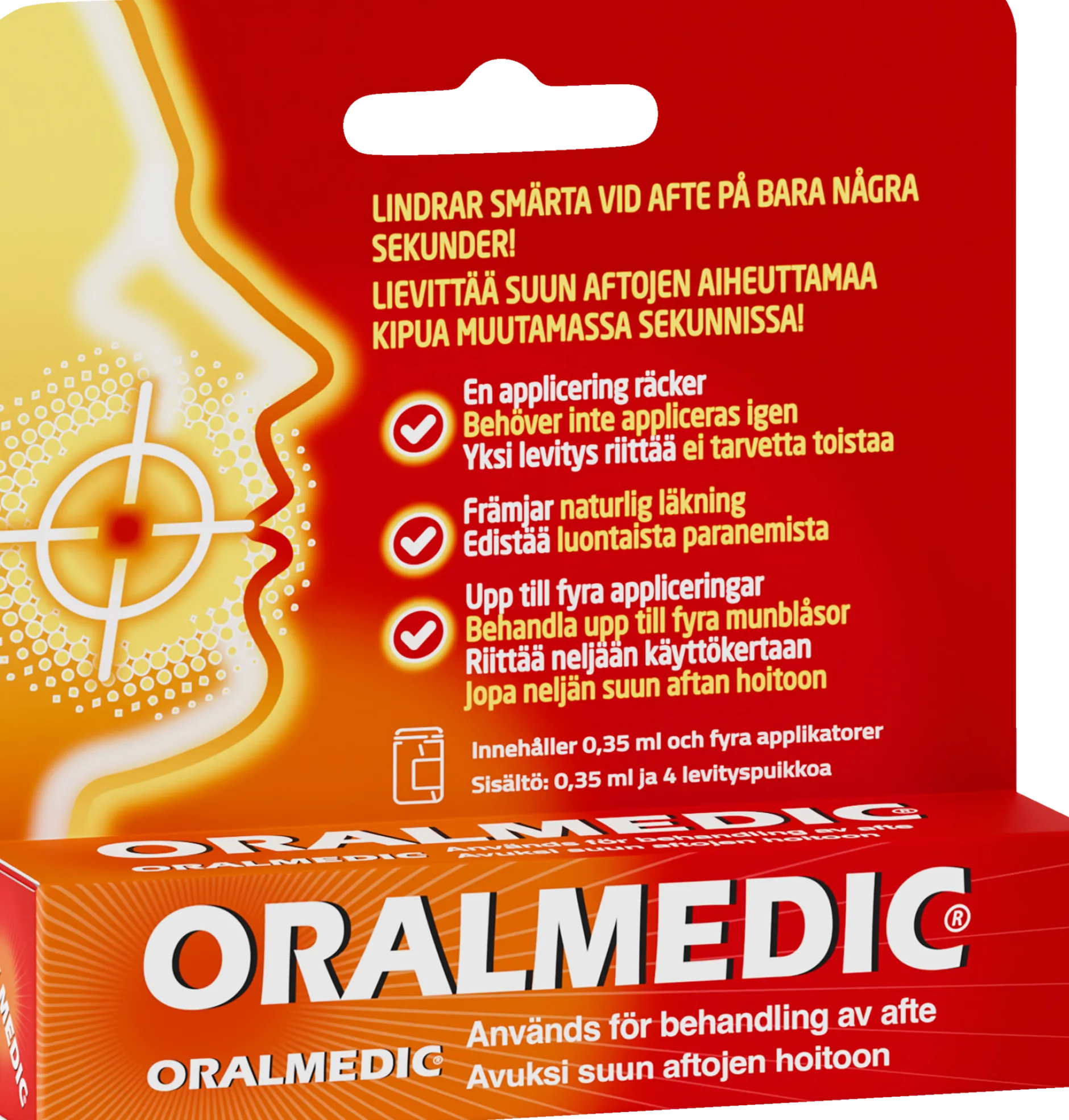 Oralmedic för behandling av afte i munnen 0,35 ml