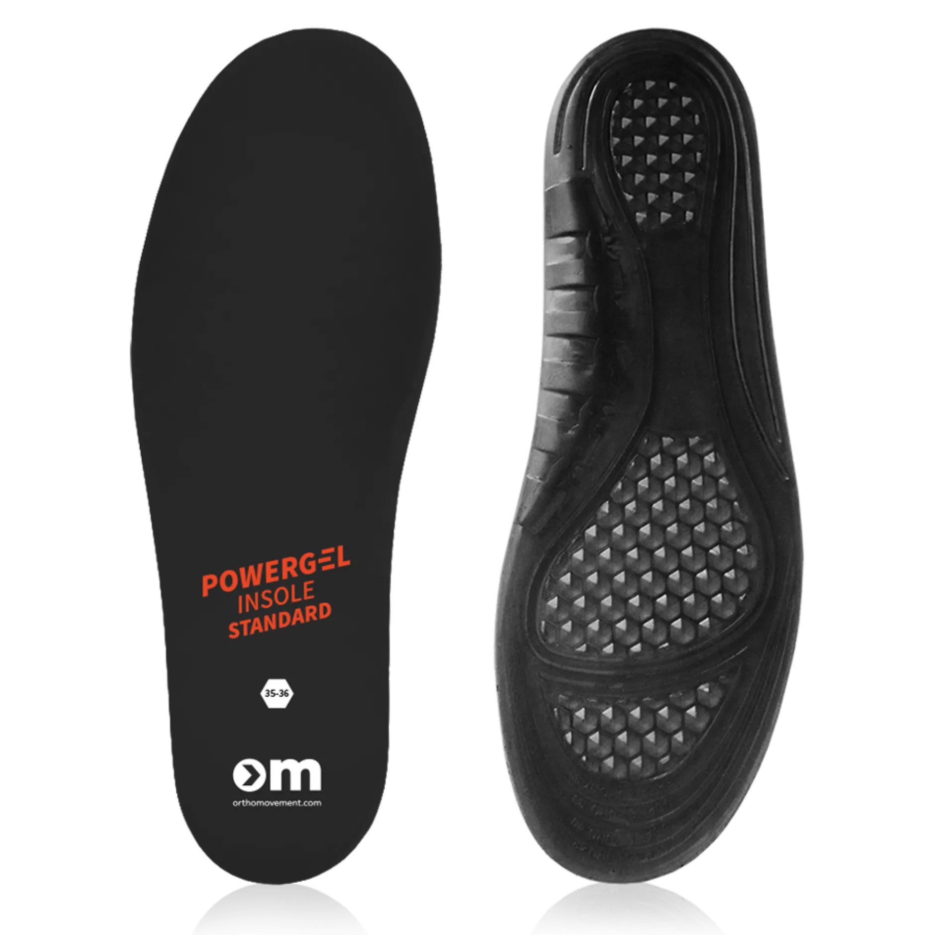 ORTHO MOVEMENT OM Standard Powergel Insole - 43-44