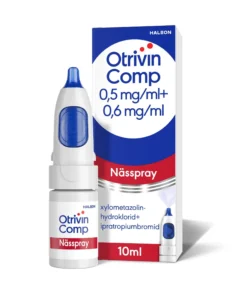Otrivin Comp Nässpray Lösning 0,5 mg/ml + 0,6 mg/ml 10 ml