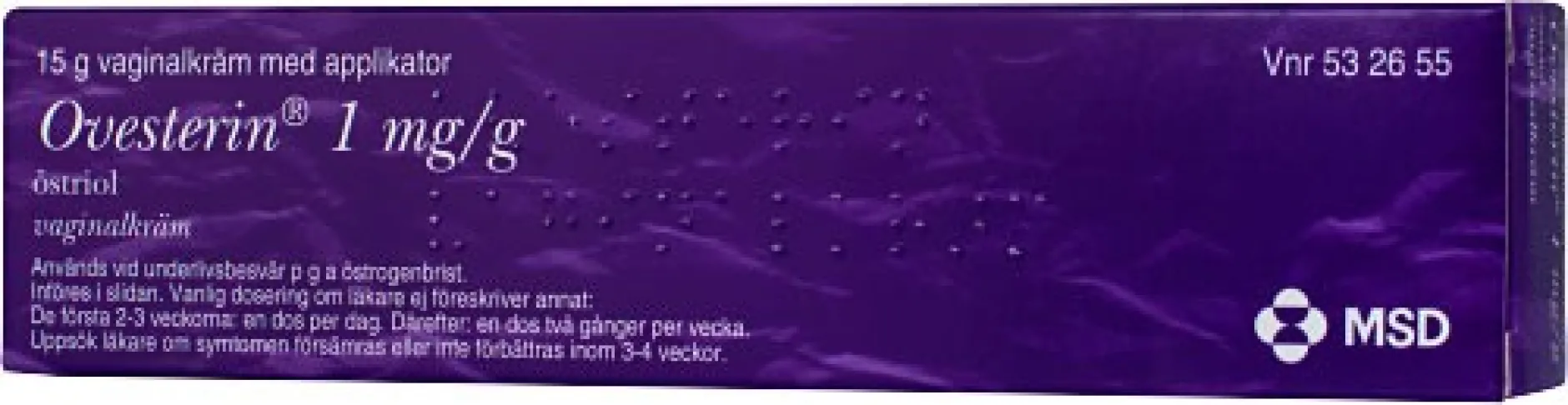 Ovesterin vaginalkräm 1 mg/g, 15 gr