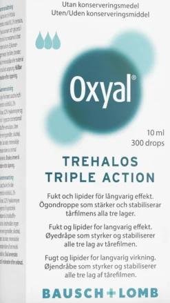 Oxyal Trehalos Tripple Action Ögondroppar 10 ml