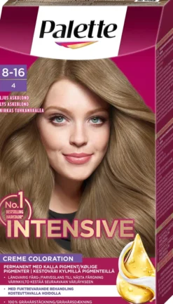 Palette Intensive Creme Coloration 8-16 Ljus Askblond