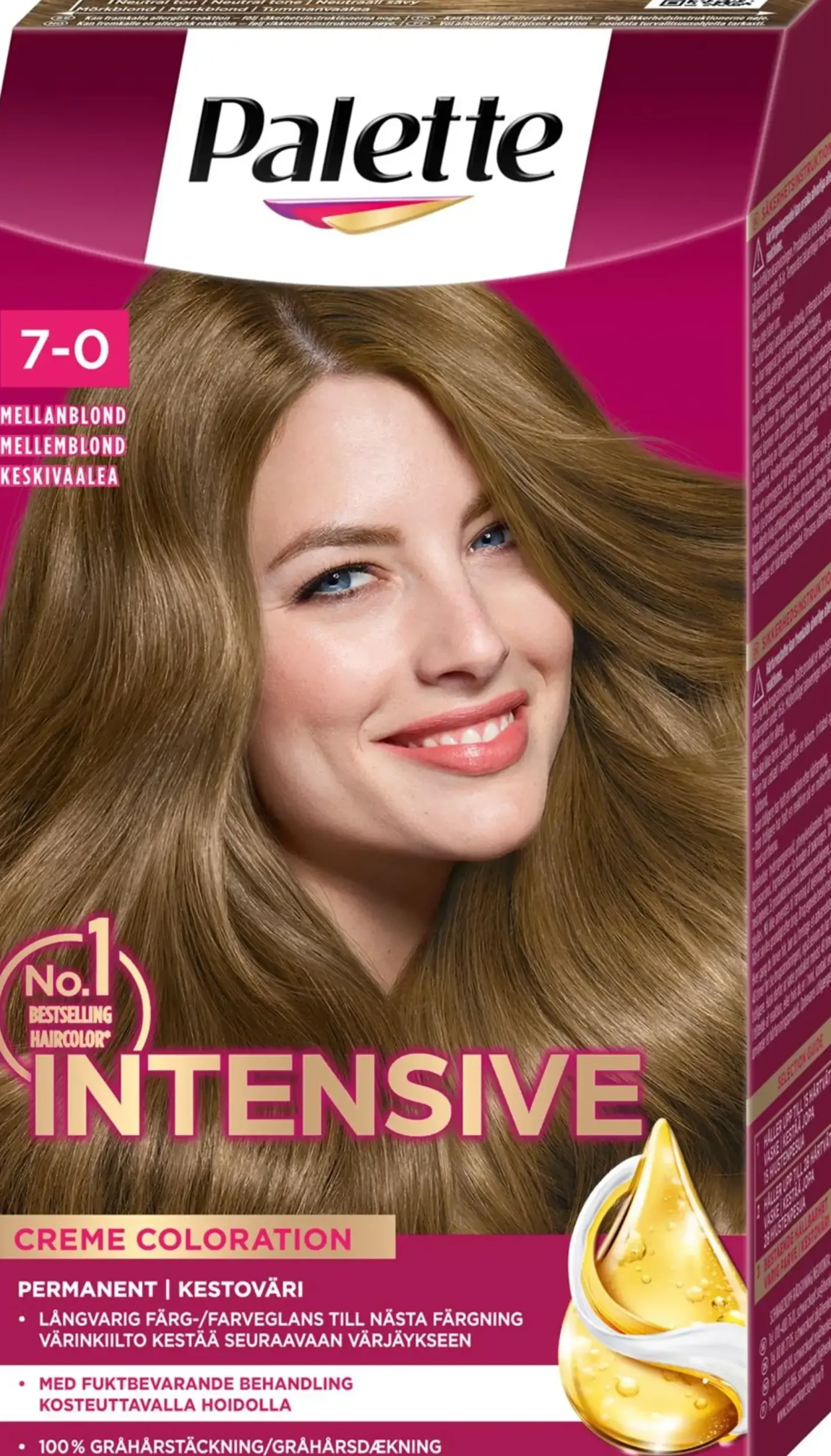 Palette Intensive Creme Coloration 7-0 Mellanblond