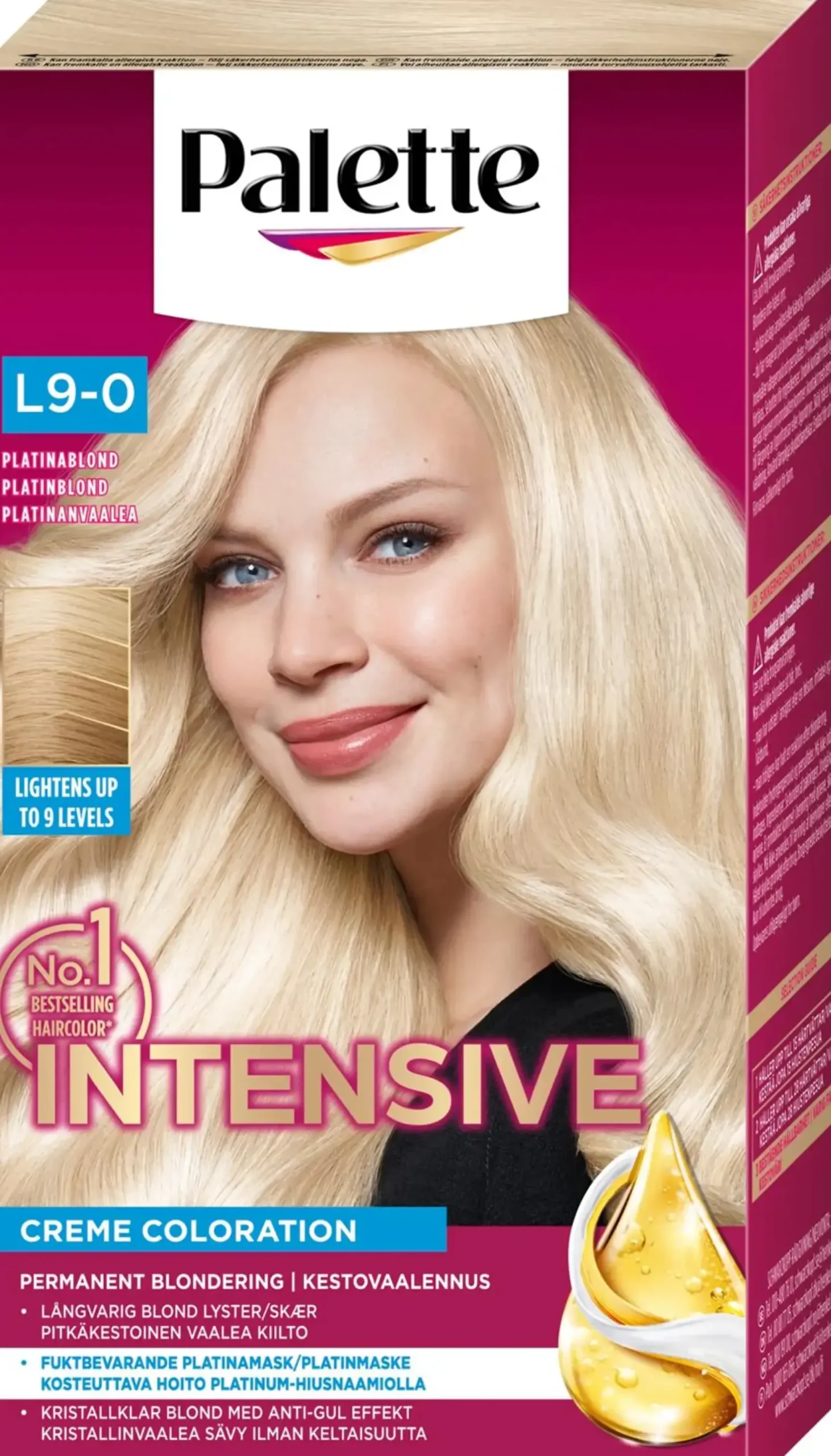 Palette Intensive Creme Coloration L9-0 Platinablond