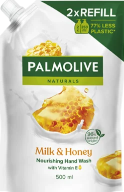 Palmolive Naturals Milk & Honey Handtvål Refill 500 ml