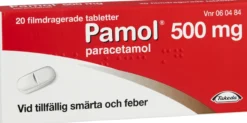 Pamol 500mg paracetamol 20 tabletter