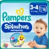 Pampers Splashers Baby Shark Edition Engångsbadblöjor Stl 3-4 (6kg-11kg) 12 st
