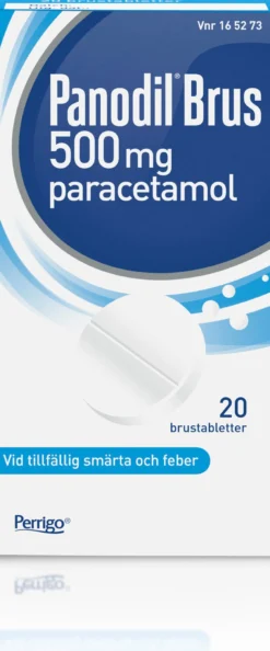 Panodil Brus 500mg paracetamol 20 brustabletter