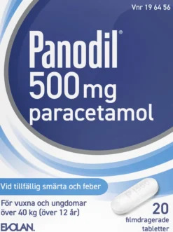 Panodil Paracetamol filmdragerad tablett 500mg 20 tabletter