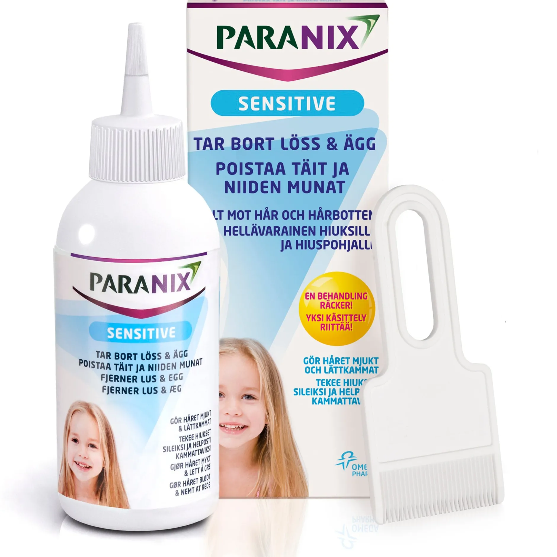 Paranix Sensitive Behandling Mot Huvudlöss 150 ml