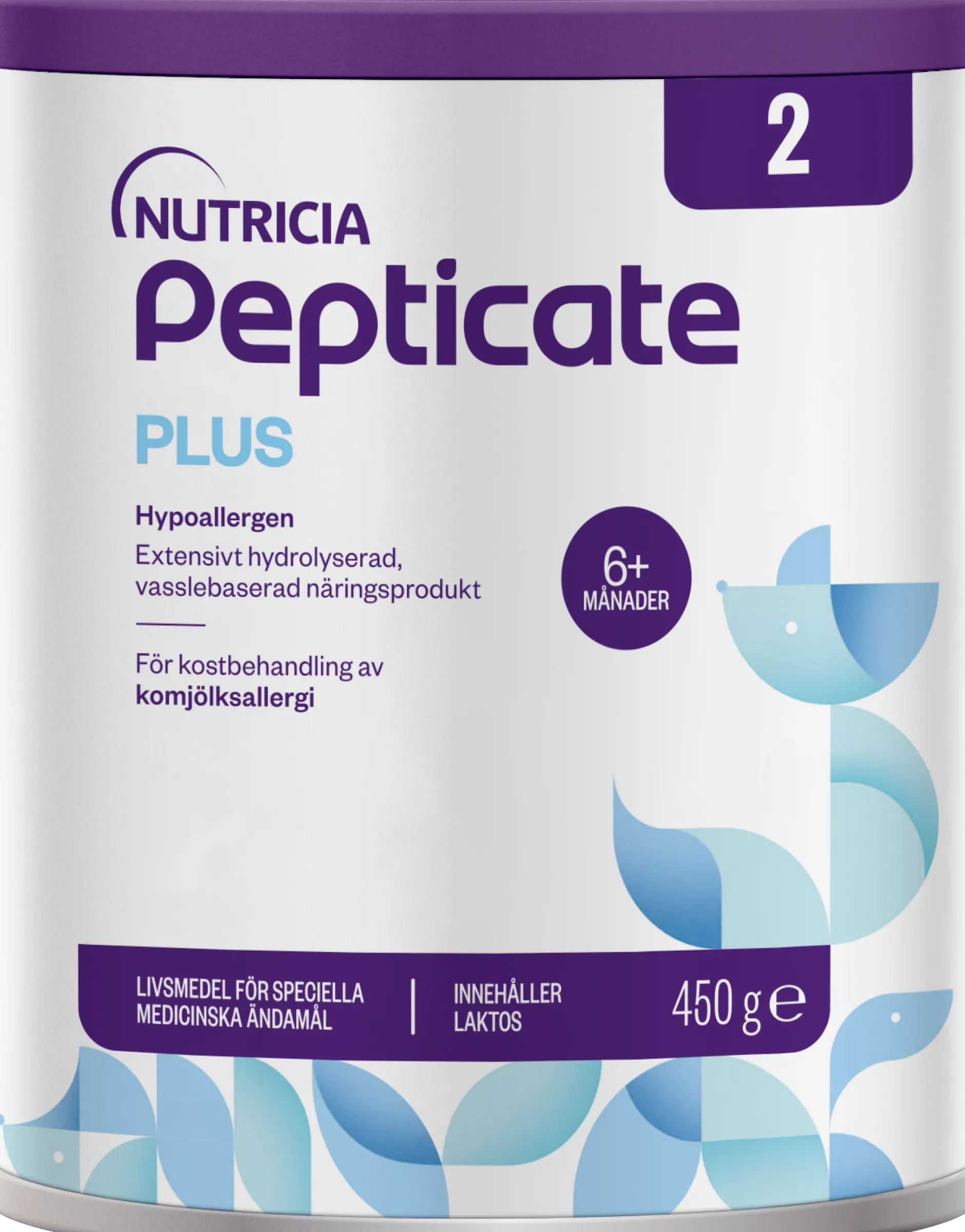 Pepticate Plus Tillskottsnäring vid mjölkproteinallergi 6+ månader 450g