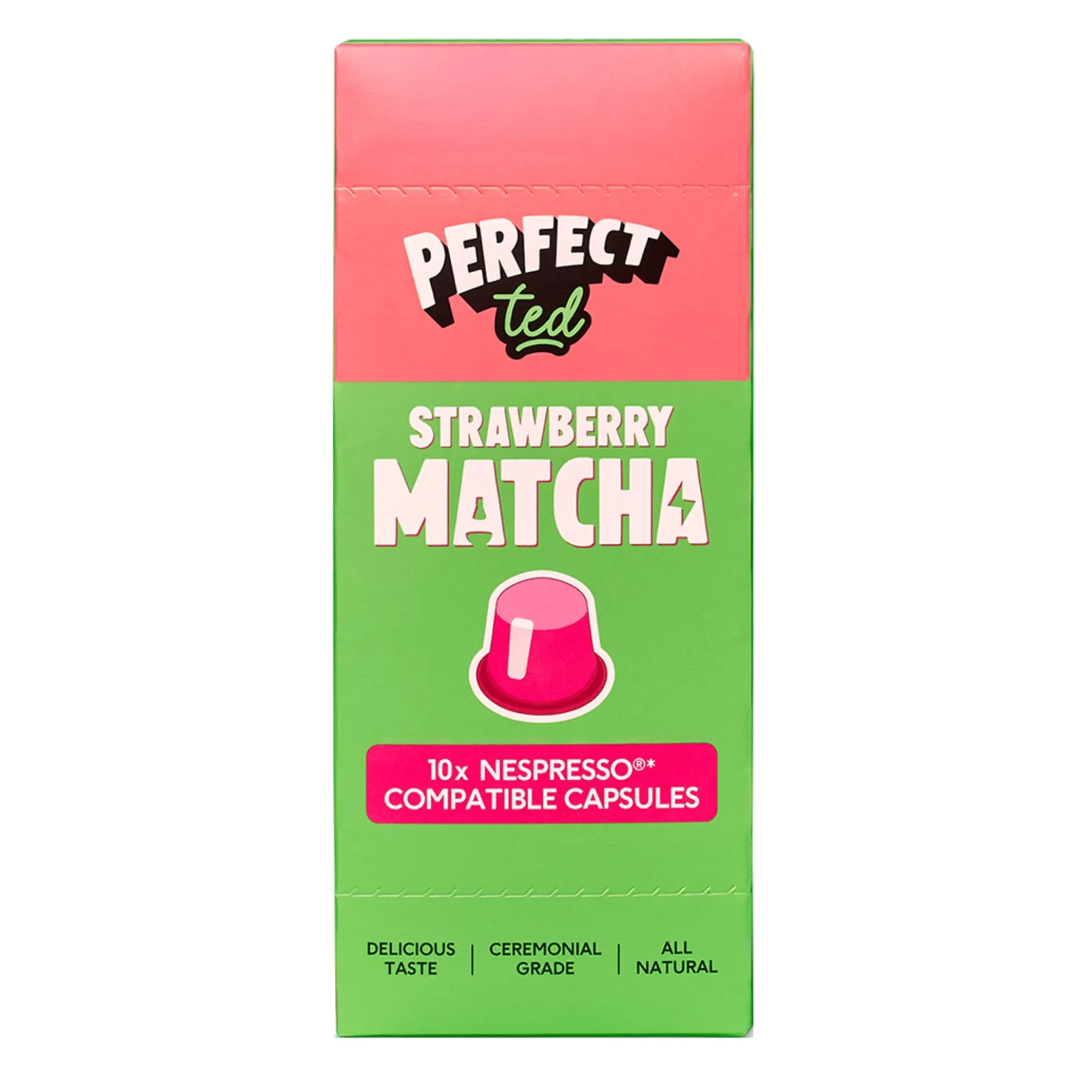 PerfectTed Strawberry Matcha Kapslar 10 st