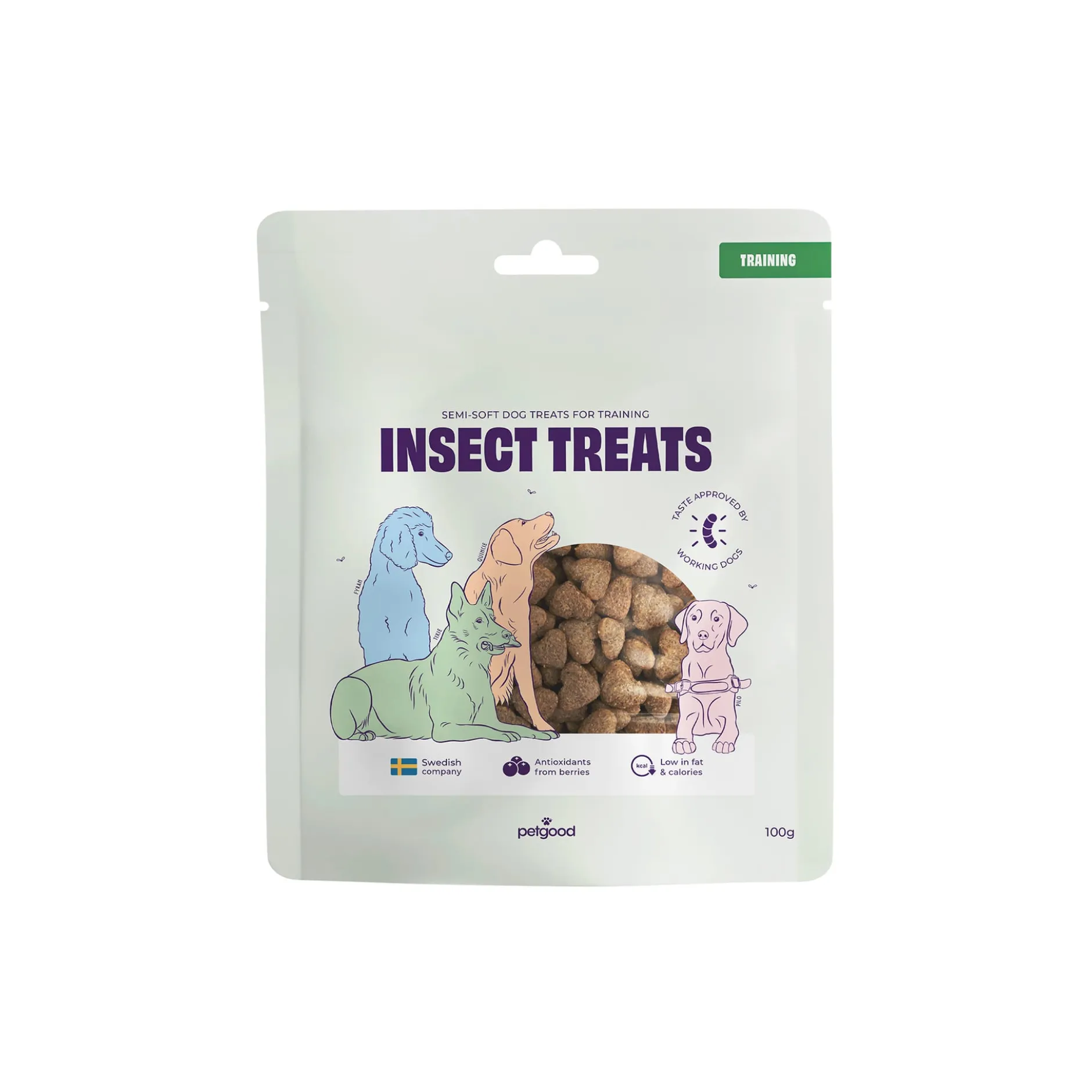 Petgood Insektsbaserat Hundgodis för Träning 100 g