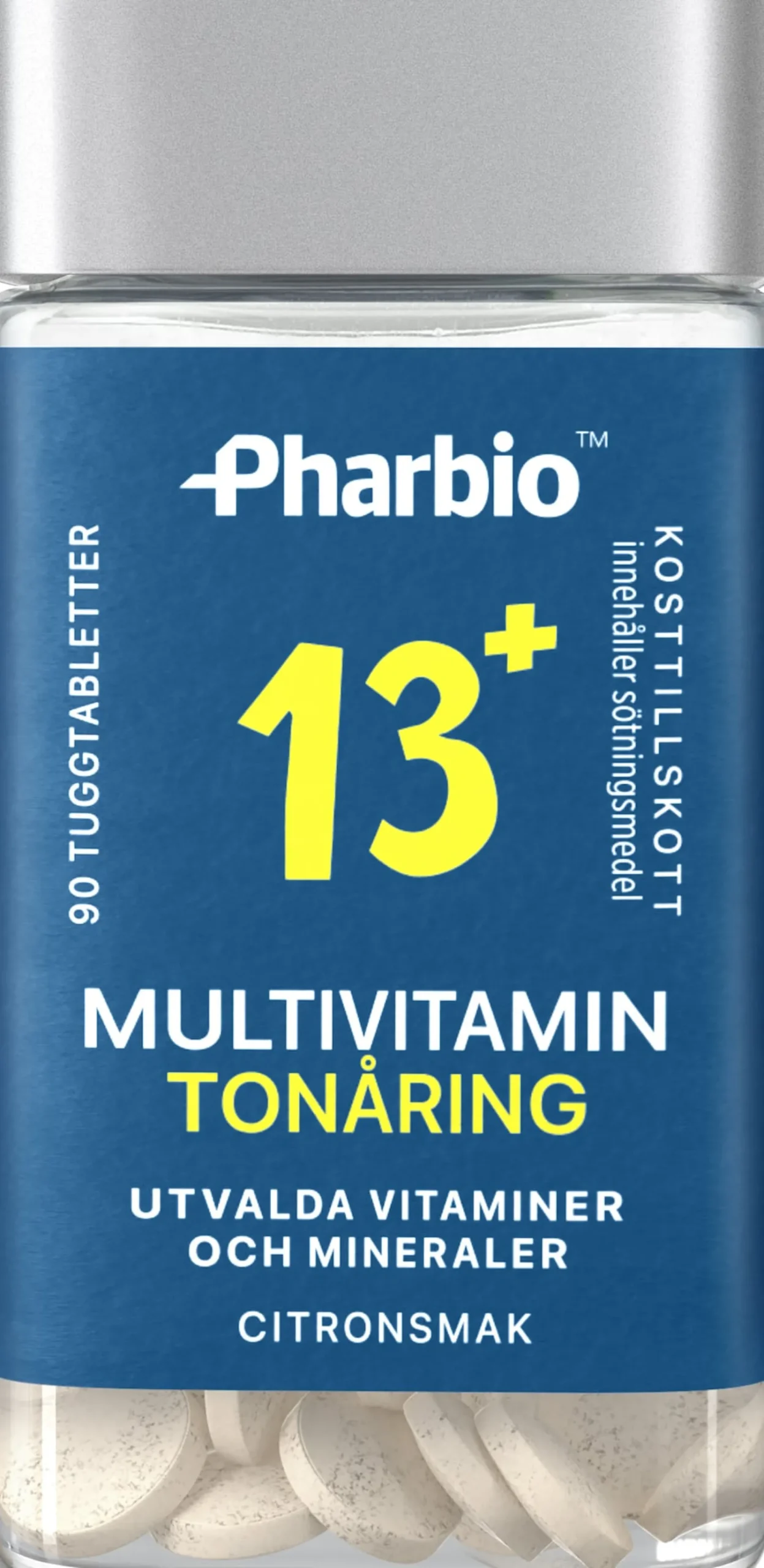 Pharbio Multivitamin Tonåring 13+ 90 tuggtabletter