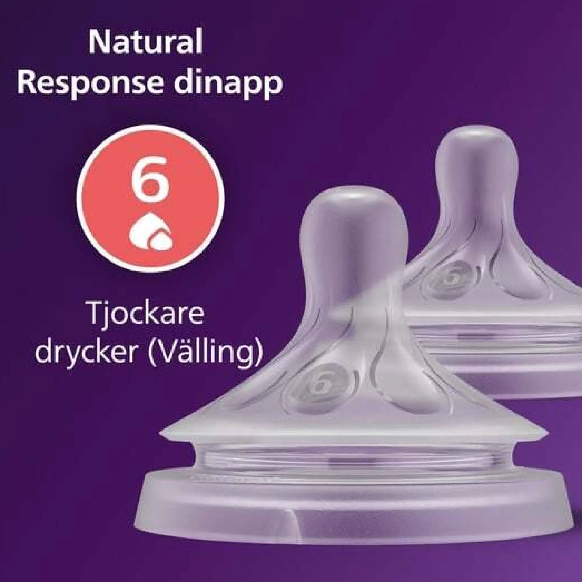 Philips Avent Natural Response dinapp Flöde 6 (6 mån+) 2 st