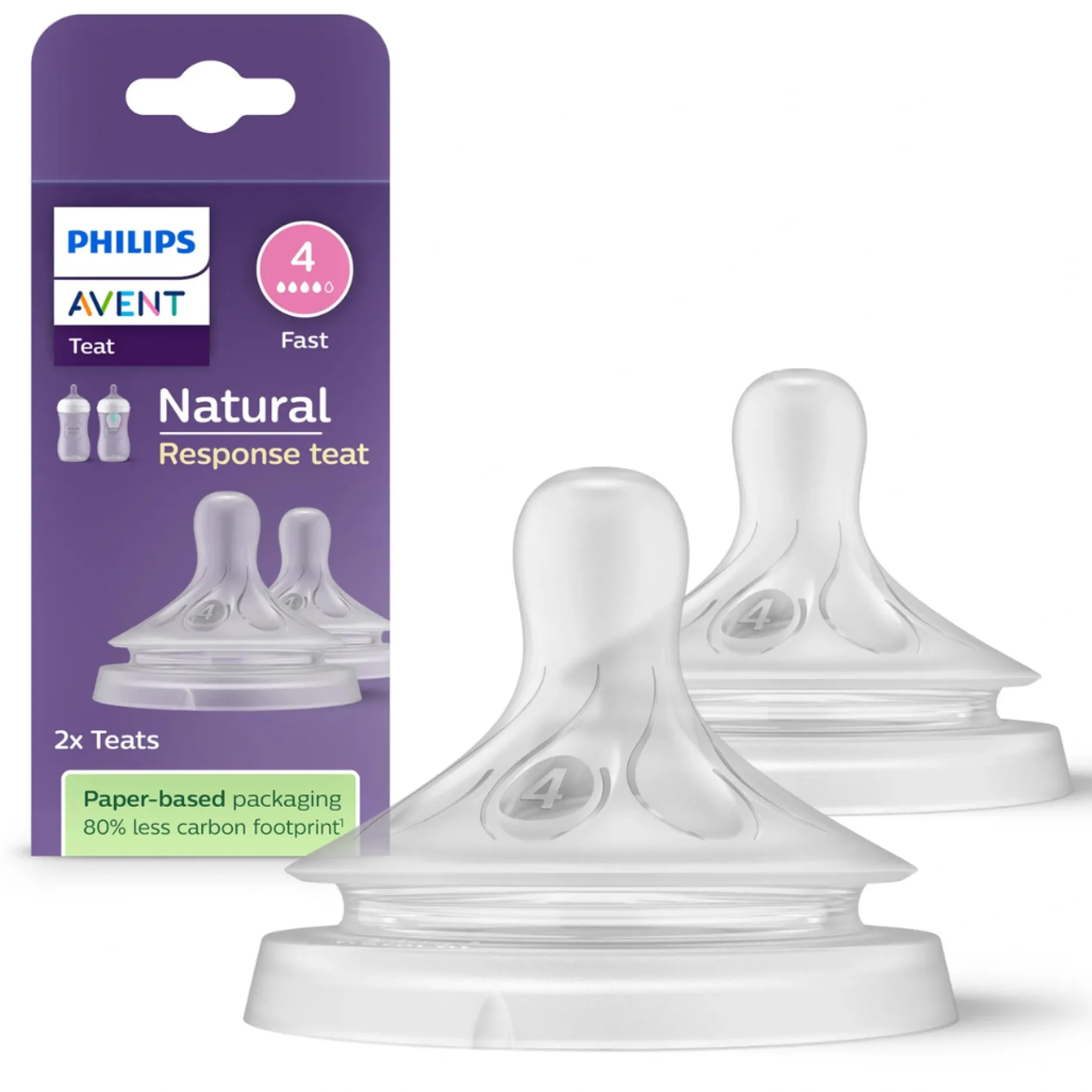 Philips Avent Natural Response dinapp Flöde 4 (3m+) 2 st