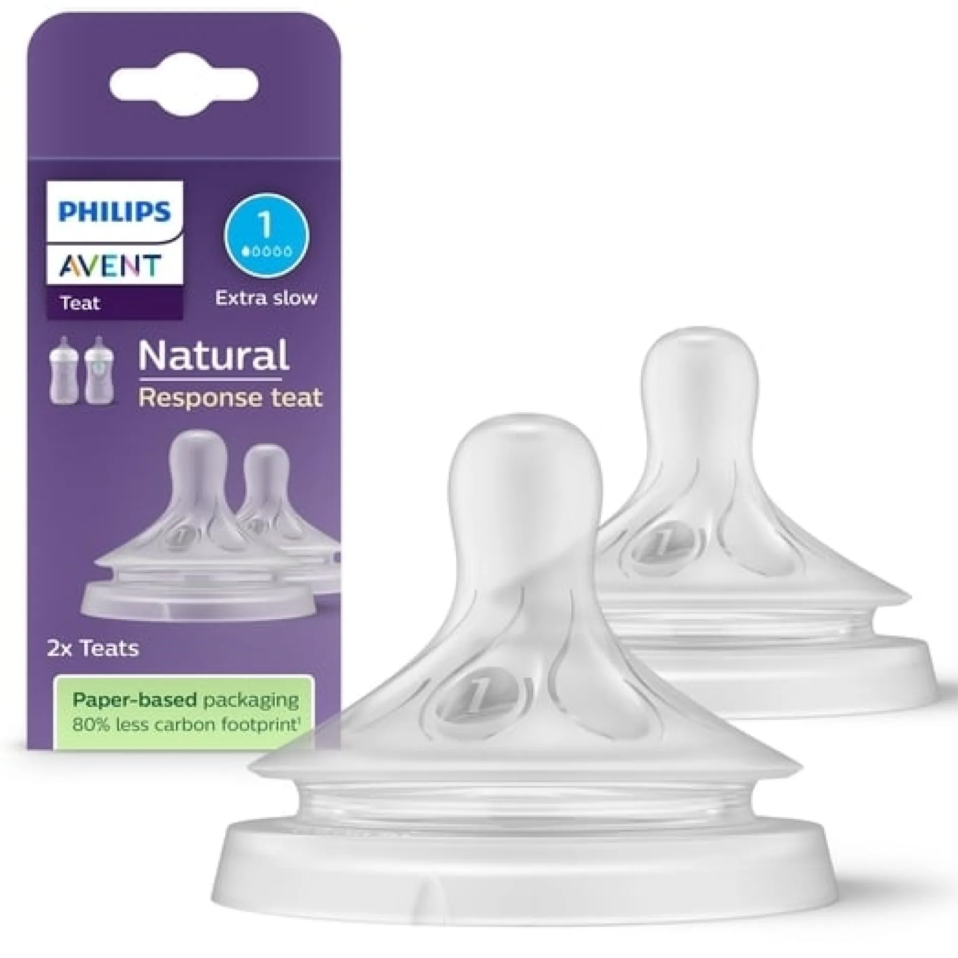 Philips Avent Natural Response dinapp Flöde 1 (0m+) 2 st