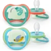 Philips Avent Pacifier ultra air natt SOOTHER AIR NIGHTTIME 6-18 mån 2-pack