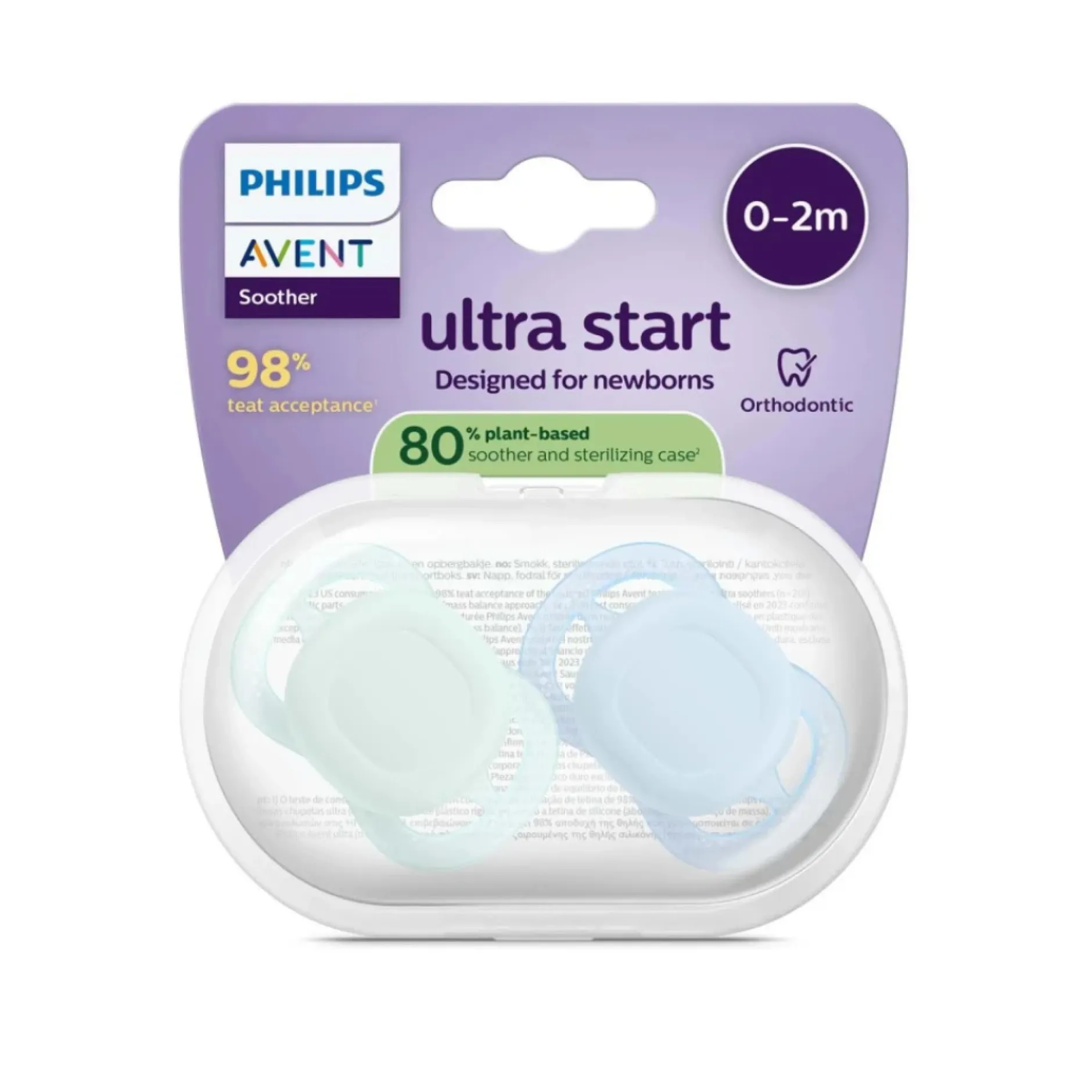 Philips Avent Pacifier ultra start SOOTHER START Mix 2-pack