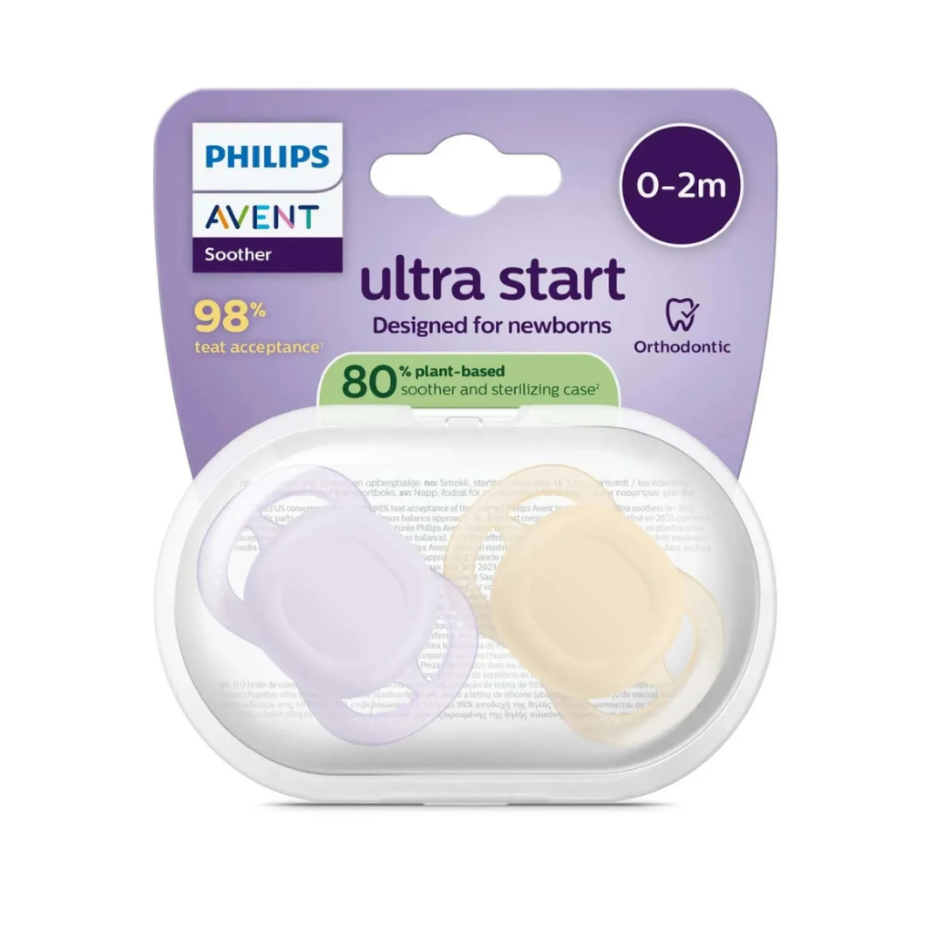 Philips Avent Pacifier ultra start SOOTHER START Mix 2-pack