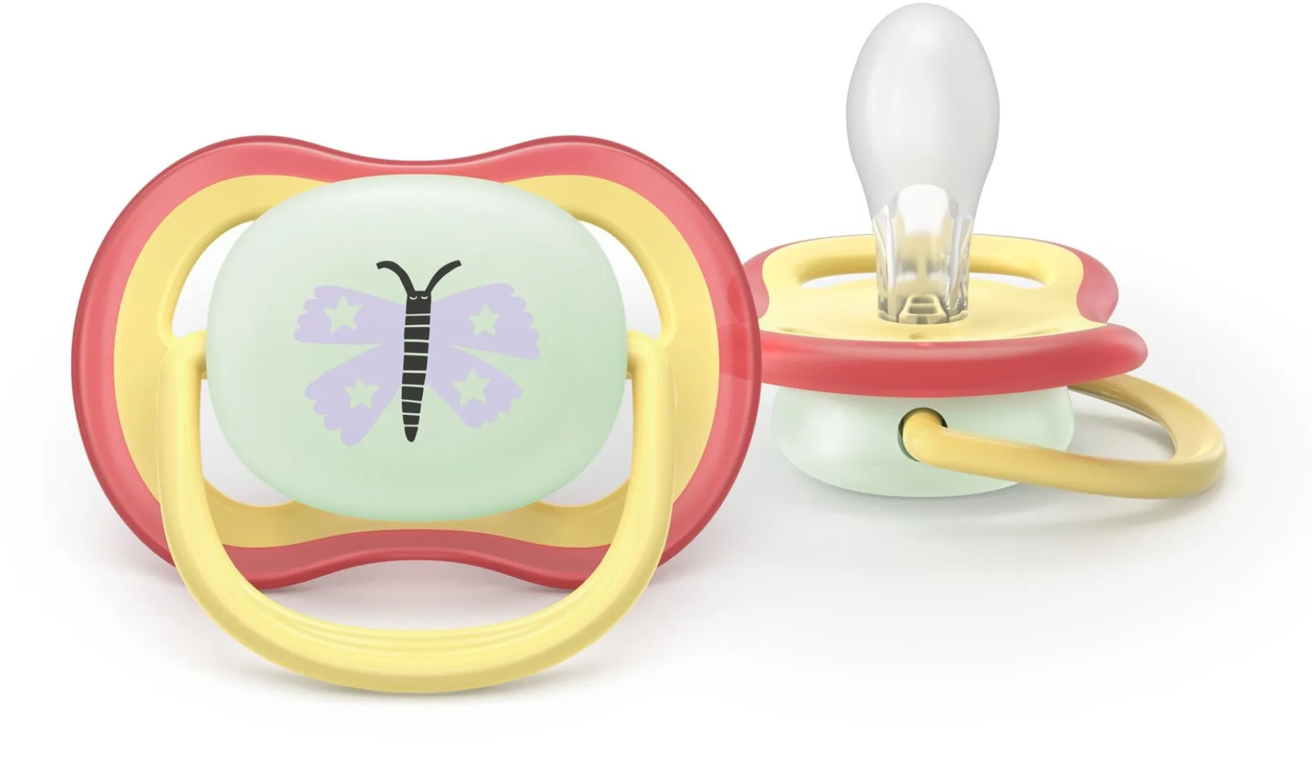 Philips Avent Pacifier ultra air natt SOOTHER AIR NIGHTTIME 0-6 mån 2-pack