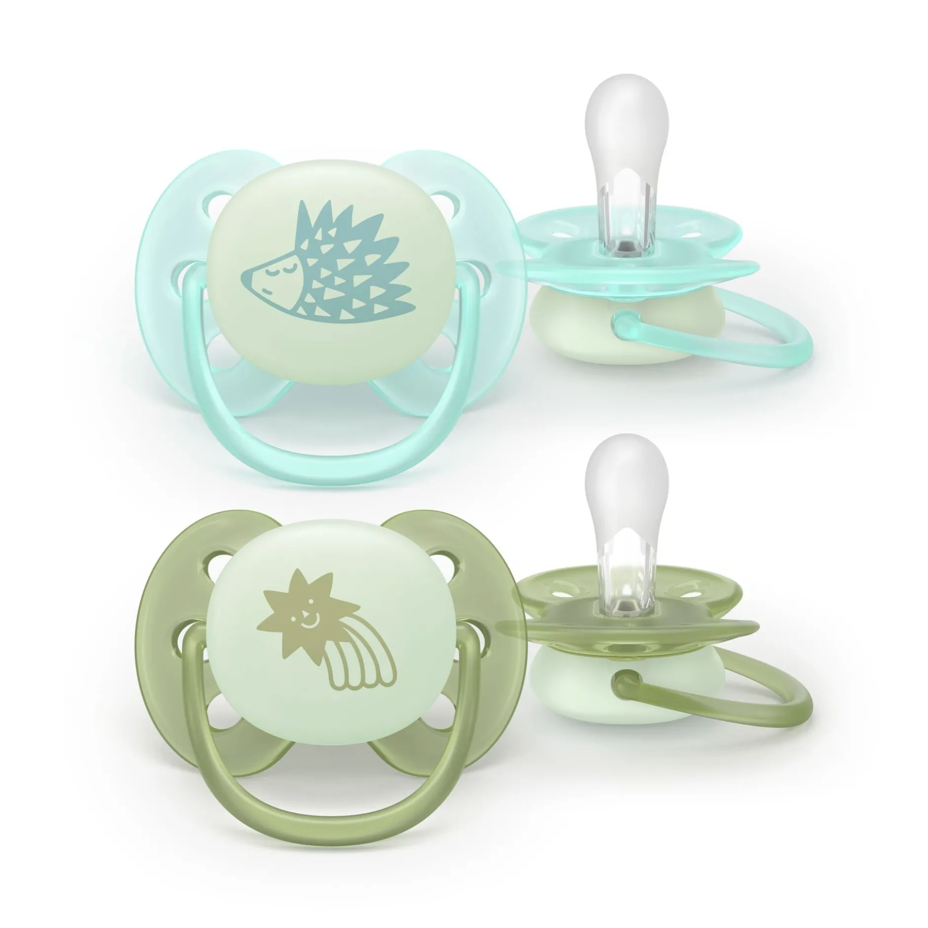 Philips Avent Pacifier ultra soft Nighttime SOOTHER SOFT 0-6 mån 2-pack