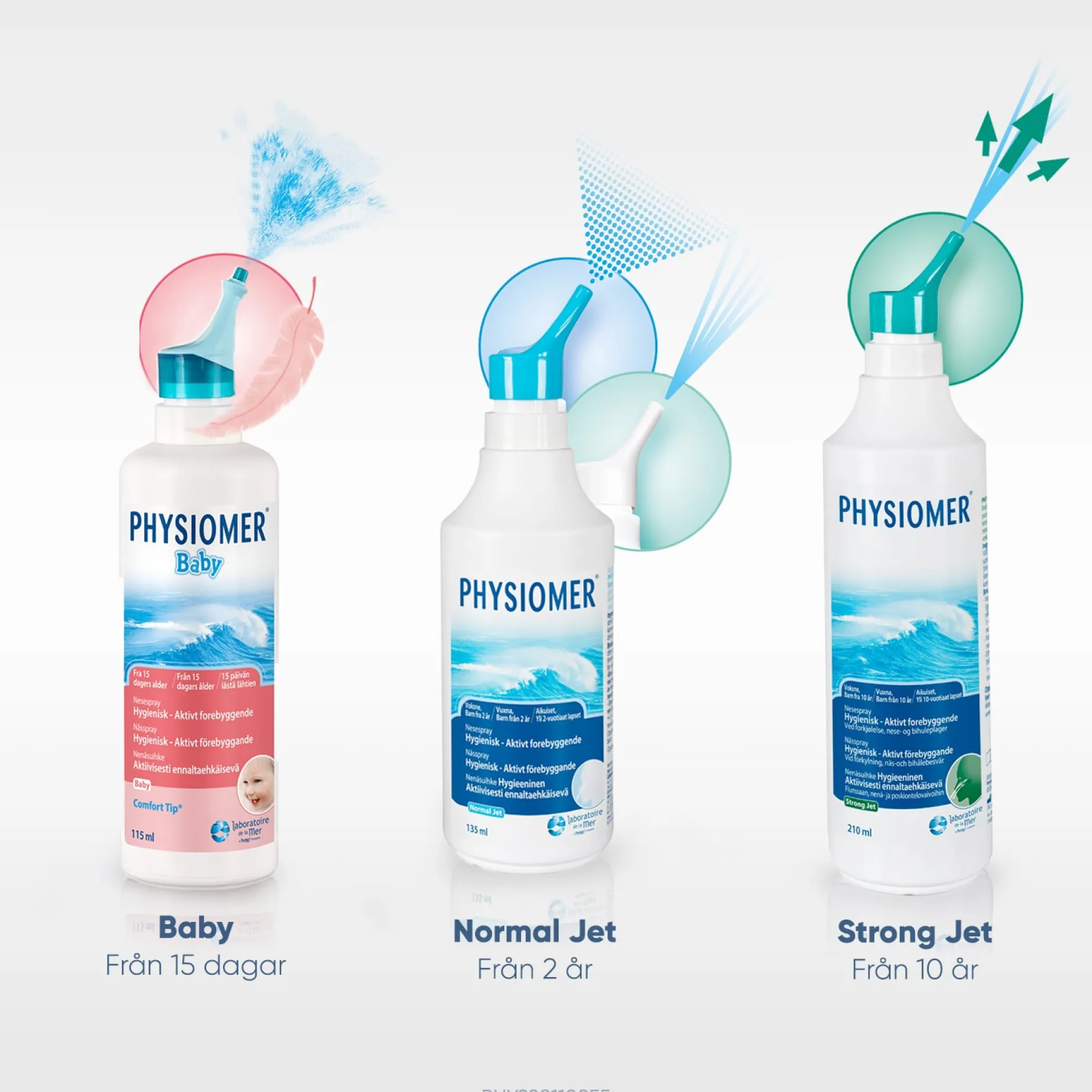 Physiomer Strong Jet Naturlig Nässkölj Näs & Bihålebesvär 210 ml