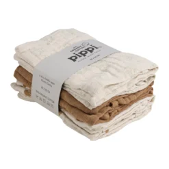 Pippi Muslinfilt Almond Mix 6 st