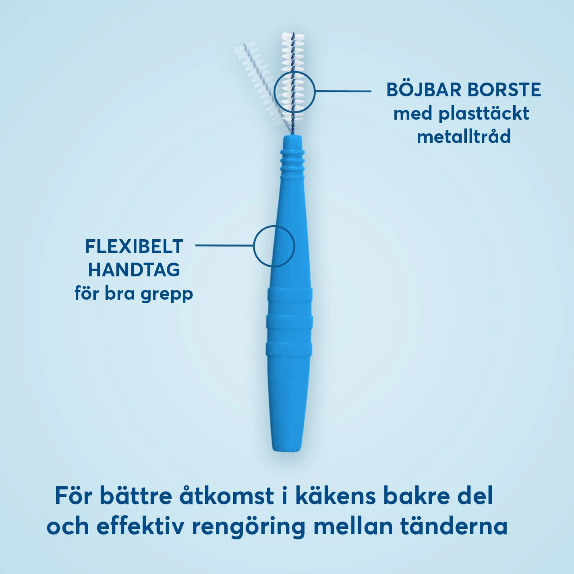 Plackers Dental Brush Mellanrumsborste Blå M (0,6mm) 24 st
