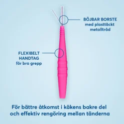 Plackers Dental Brush Mellanrumsborste Rosa XS (0,4 mm) 24 st