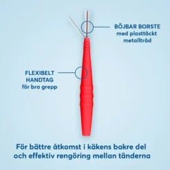 Plackers Dental Brush Mellanrumsborste Röd S (0,5 mm) 24 st