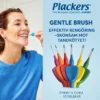 Plackers Gentle Brush Skonsam Mellanrumsborste Blå M (0,6 mm) 6 st