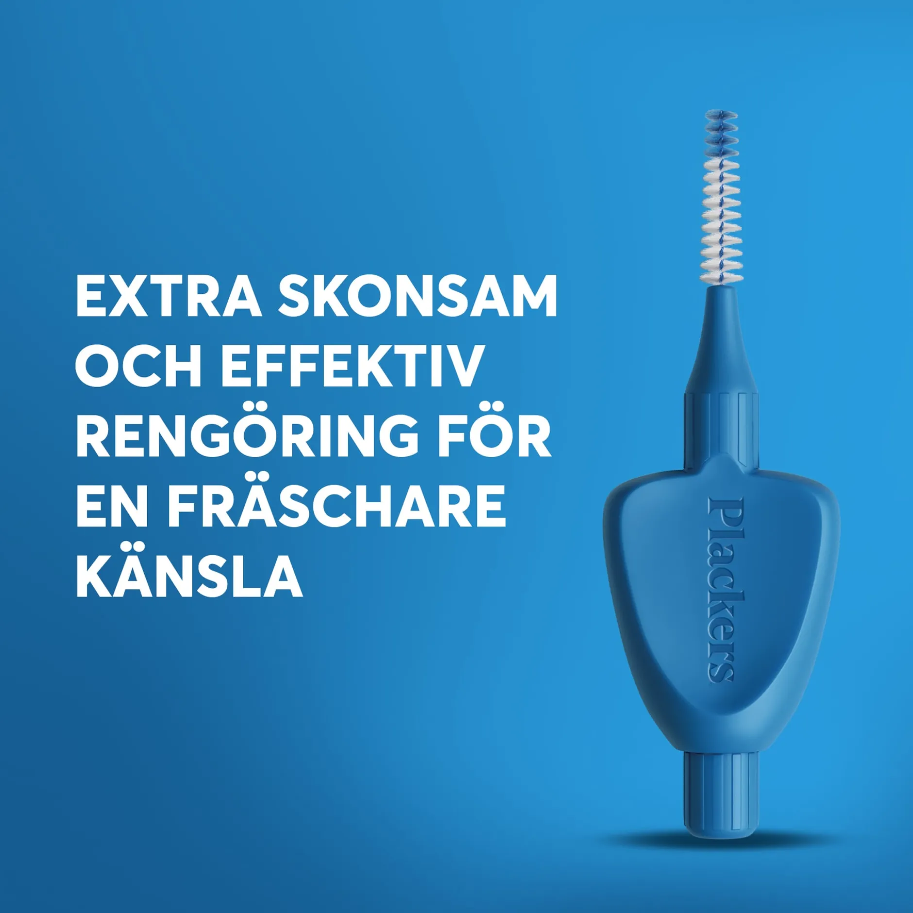 Plackers Gentle Brush Skonsam Mellanrumsborste Blå M (0,6 mm) 6 st