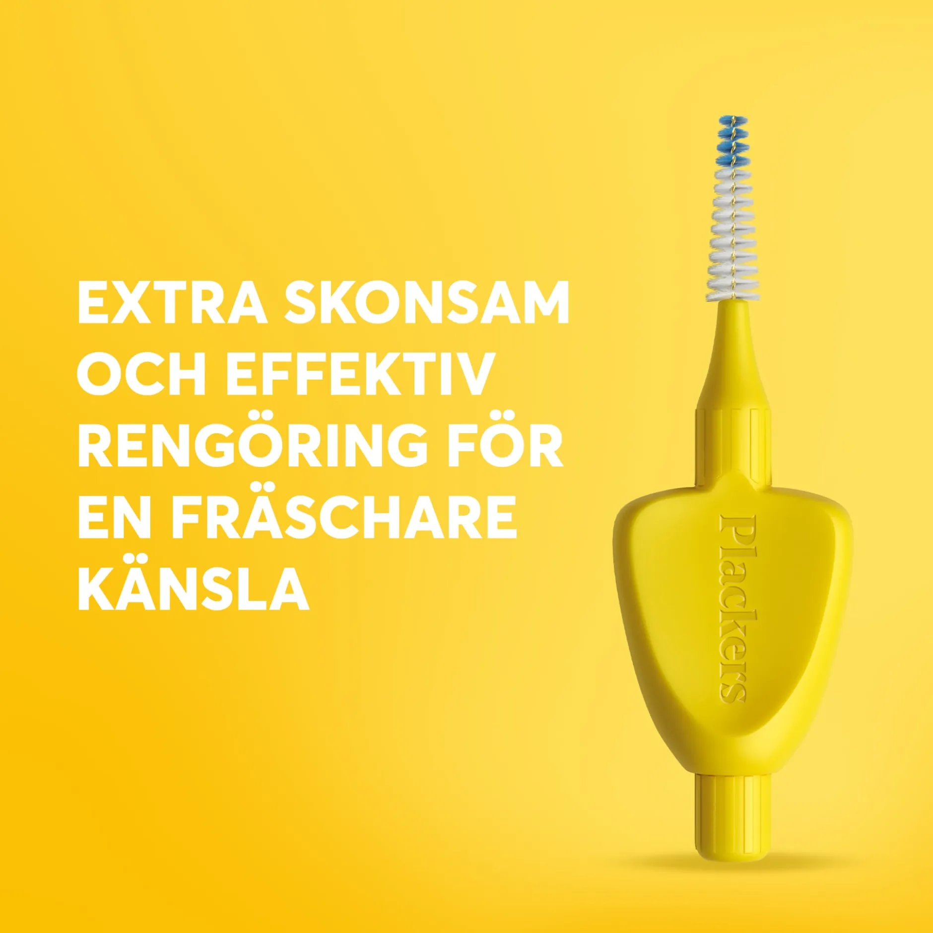 Plackers Gentle Brush Skonsam Mellanrumsborste Gul L (0,7 mm) 6 st