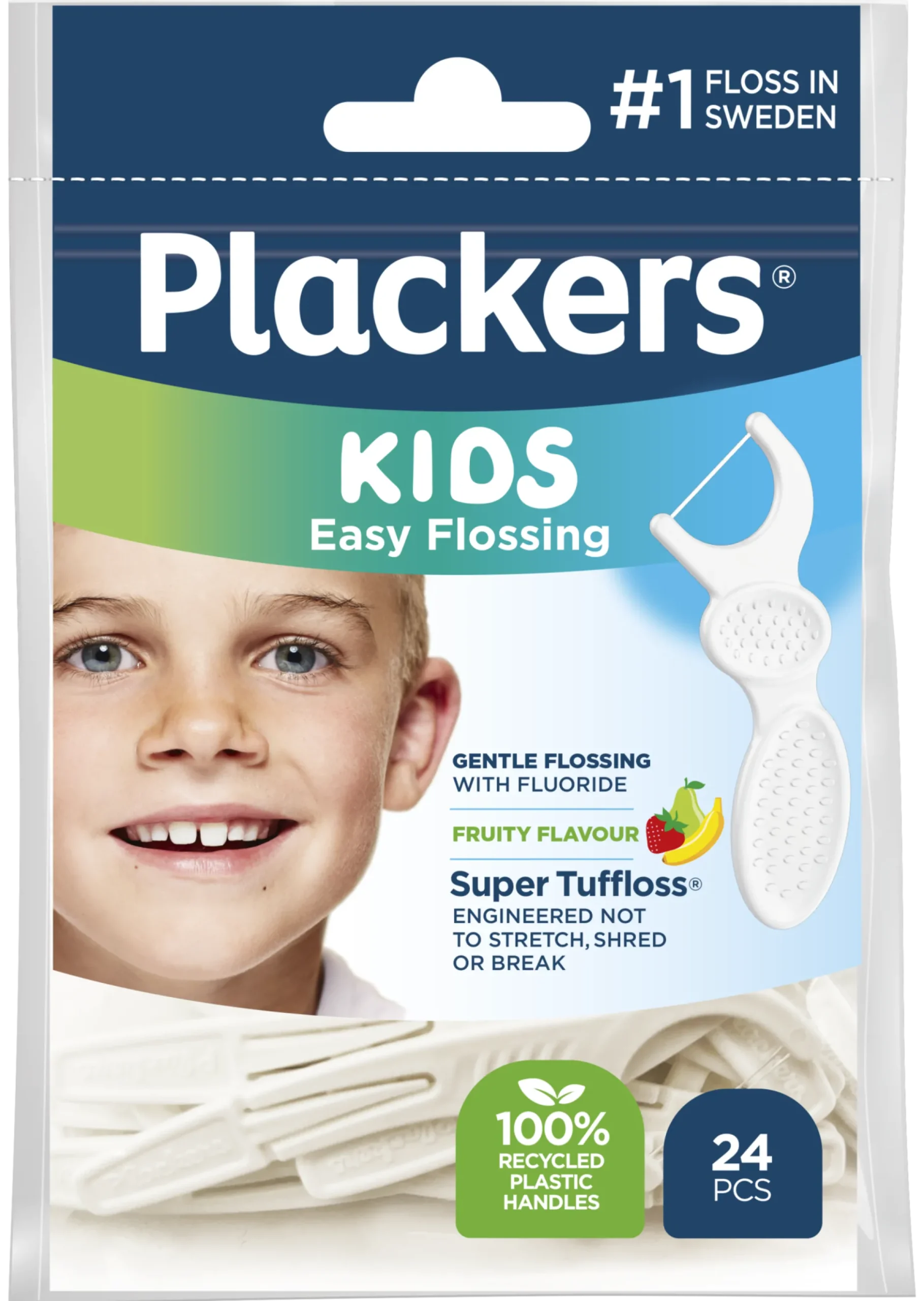 Plackers Kids Easy Flossing Tandtrådsbygel 24 st