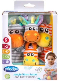 Playgro Jungle Wrist Rattle and Foot Finder 0m+