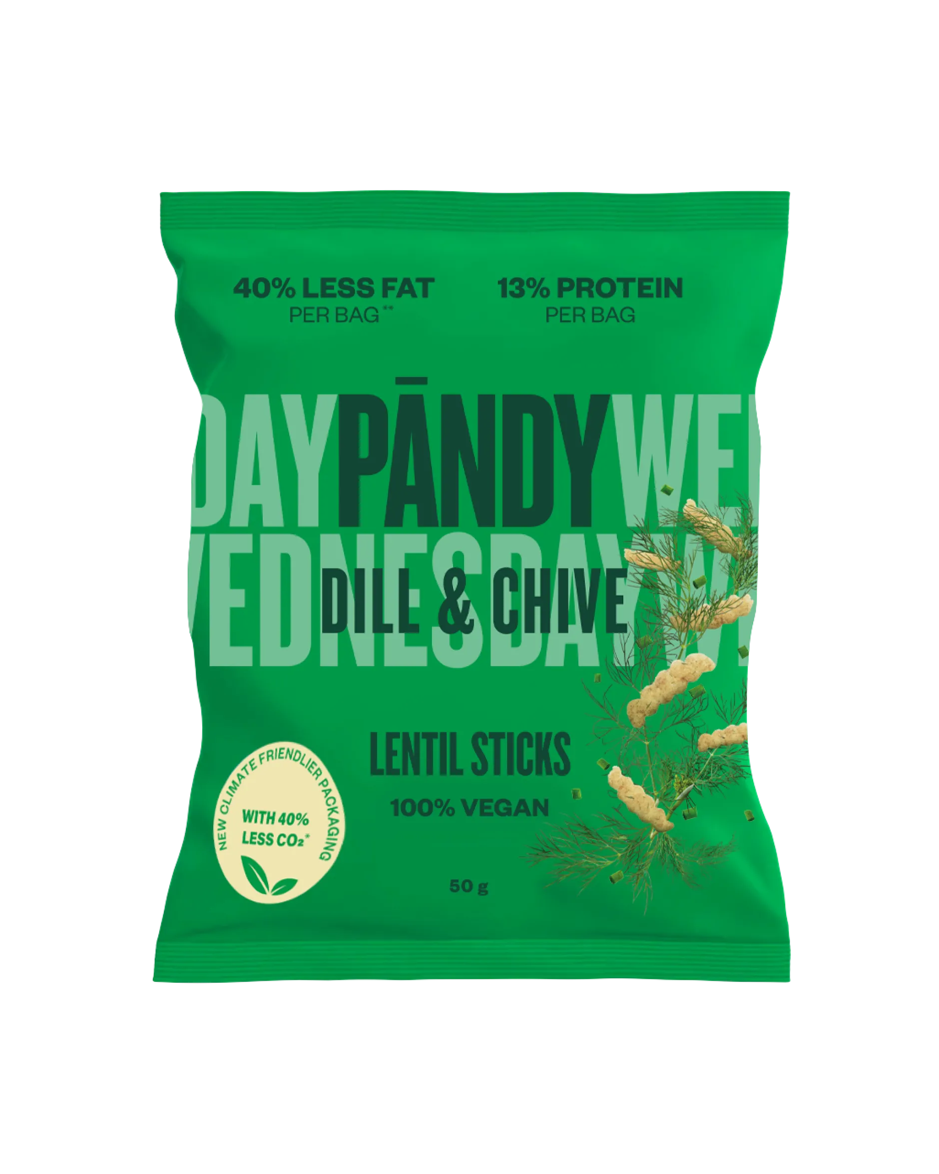 Pändy Lentil Chips Dill & Chive 50g
