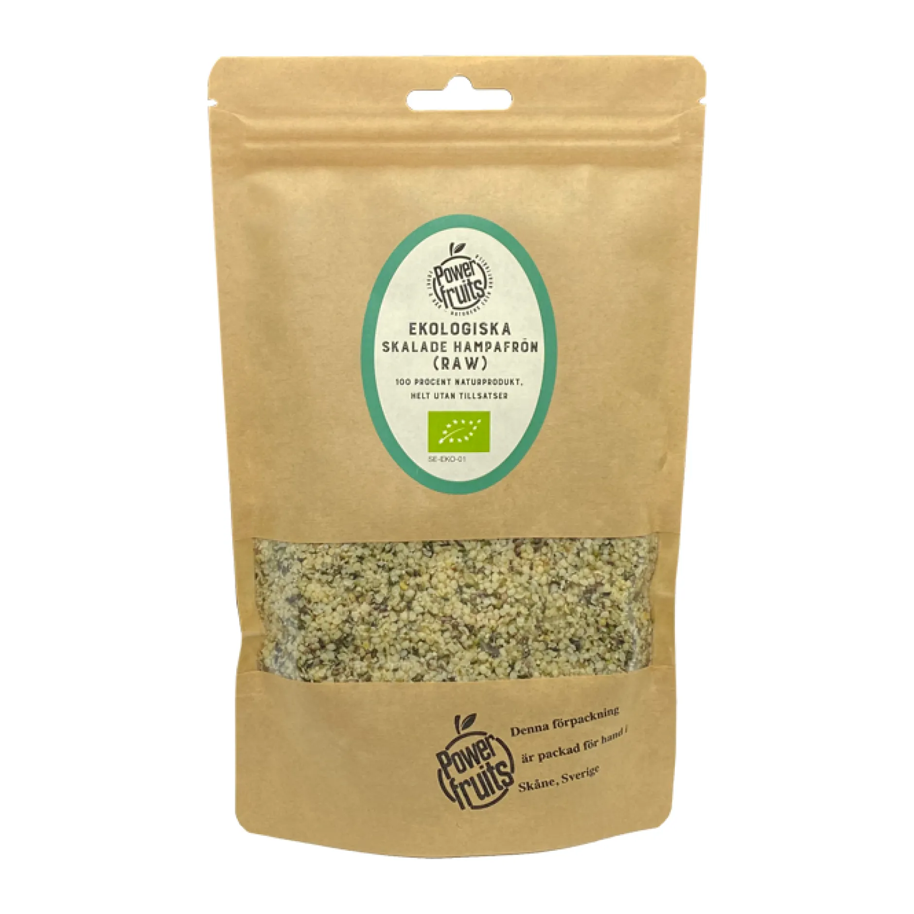 Powerfruits Hampafrön Skalade 250 g EKO