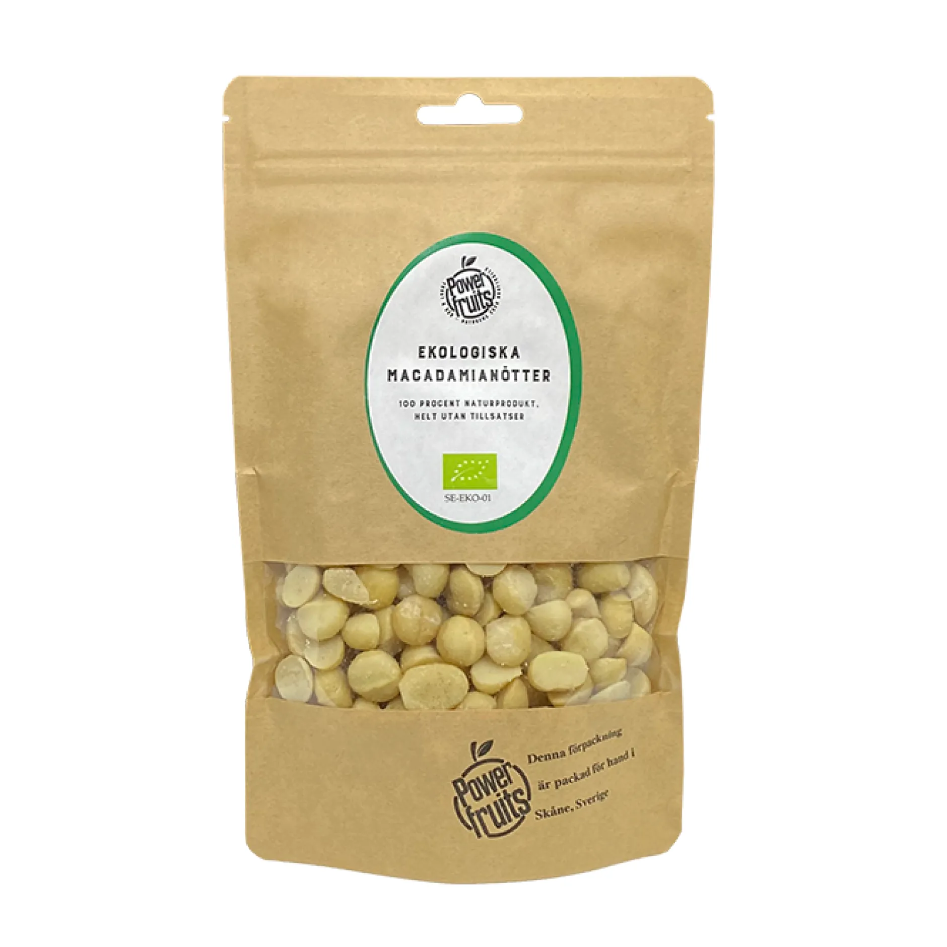 Powerfruits Macadamianötter Naturella Eko 250 g