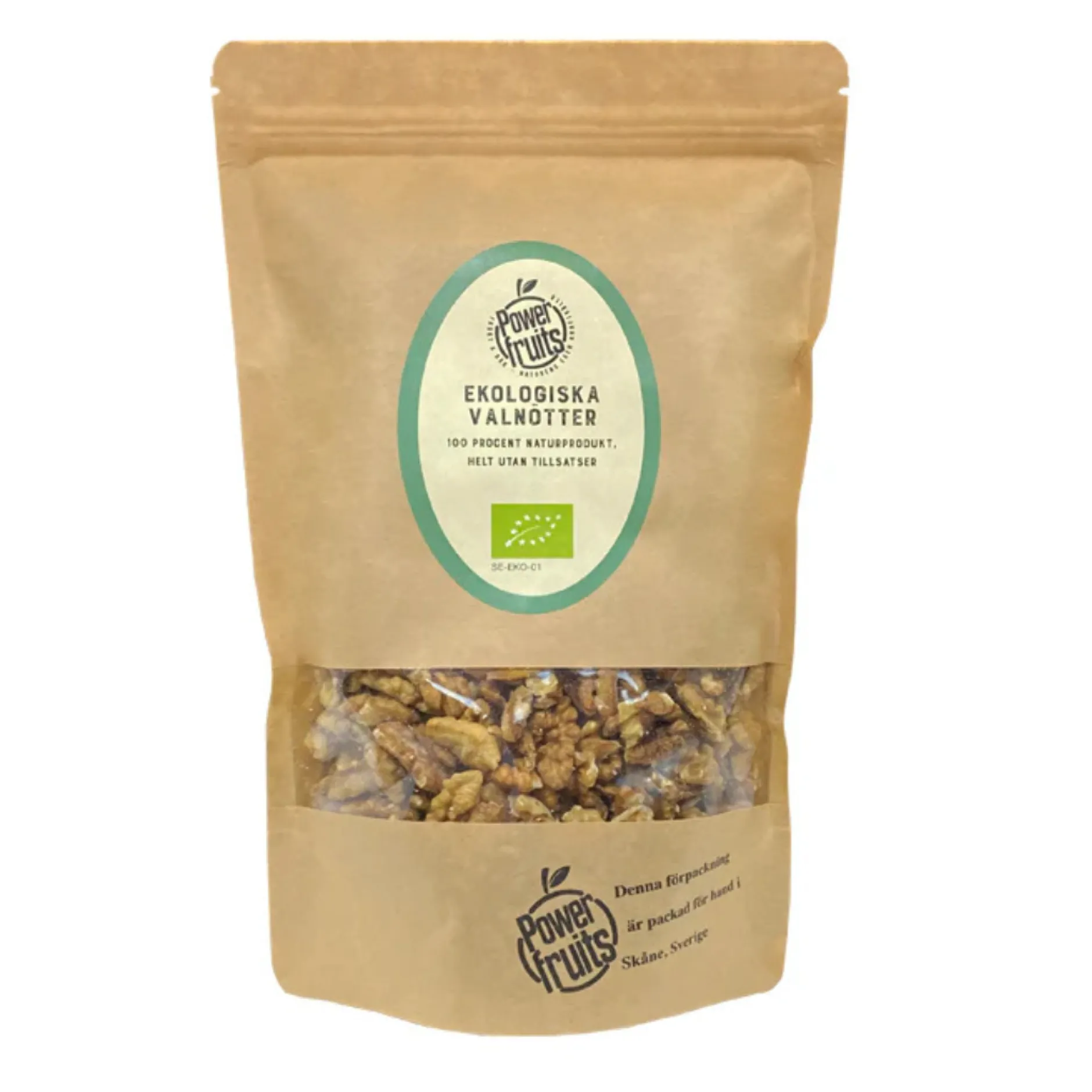 Powerfruits Valnötter Eko 500 g