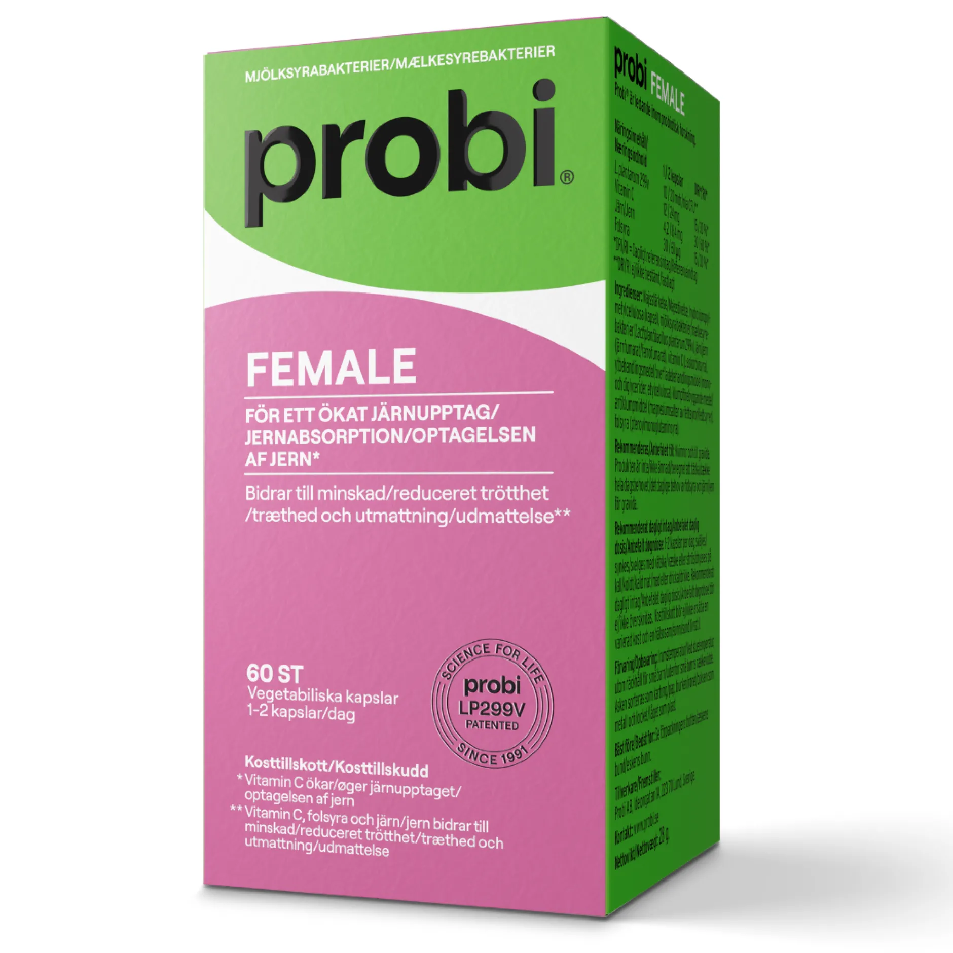 PROBI Female Mjölksyrabakterier 60 kapslar