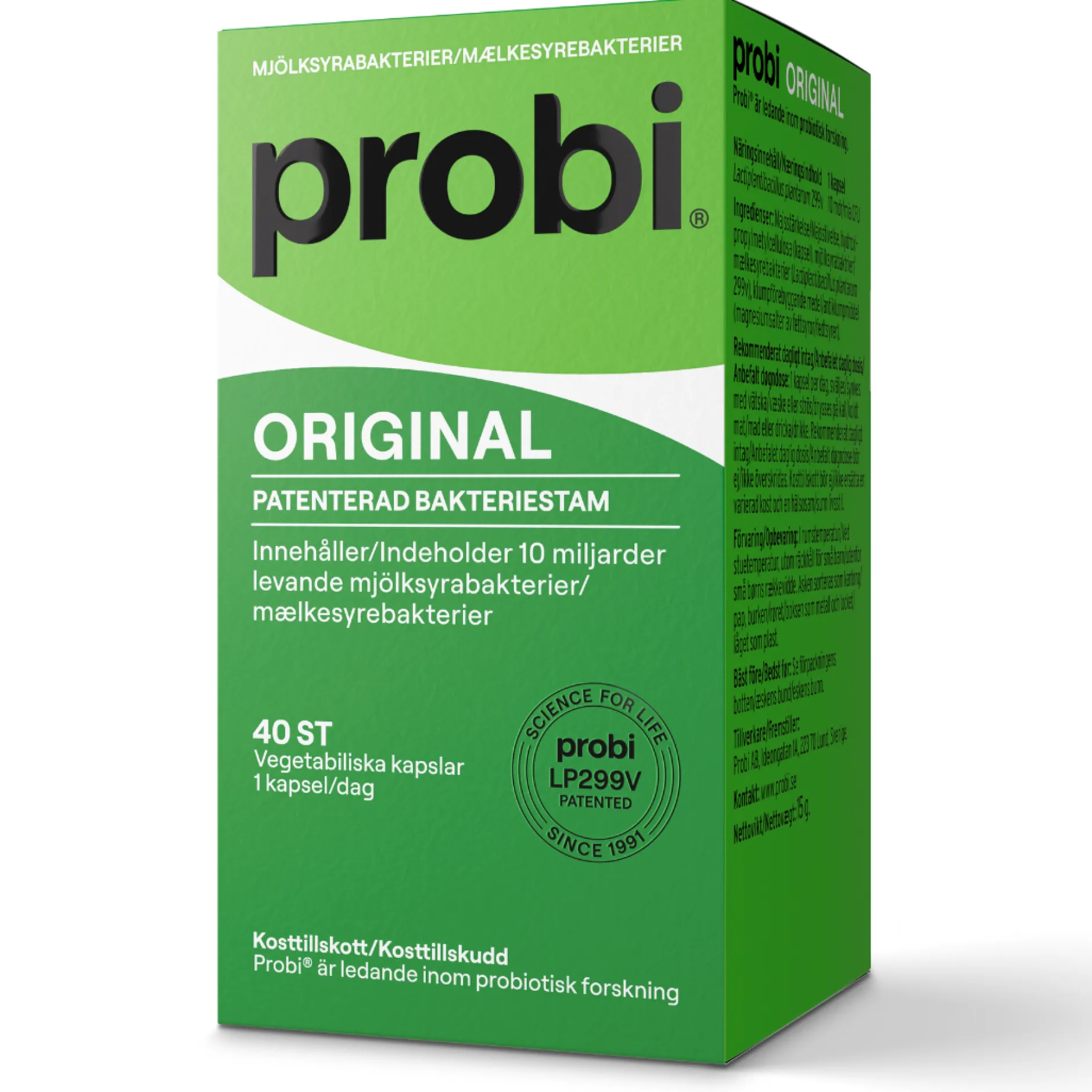 PROBI Original Mjölksyrabakterier 40 kapslar