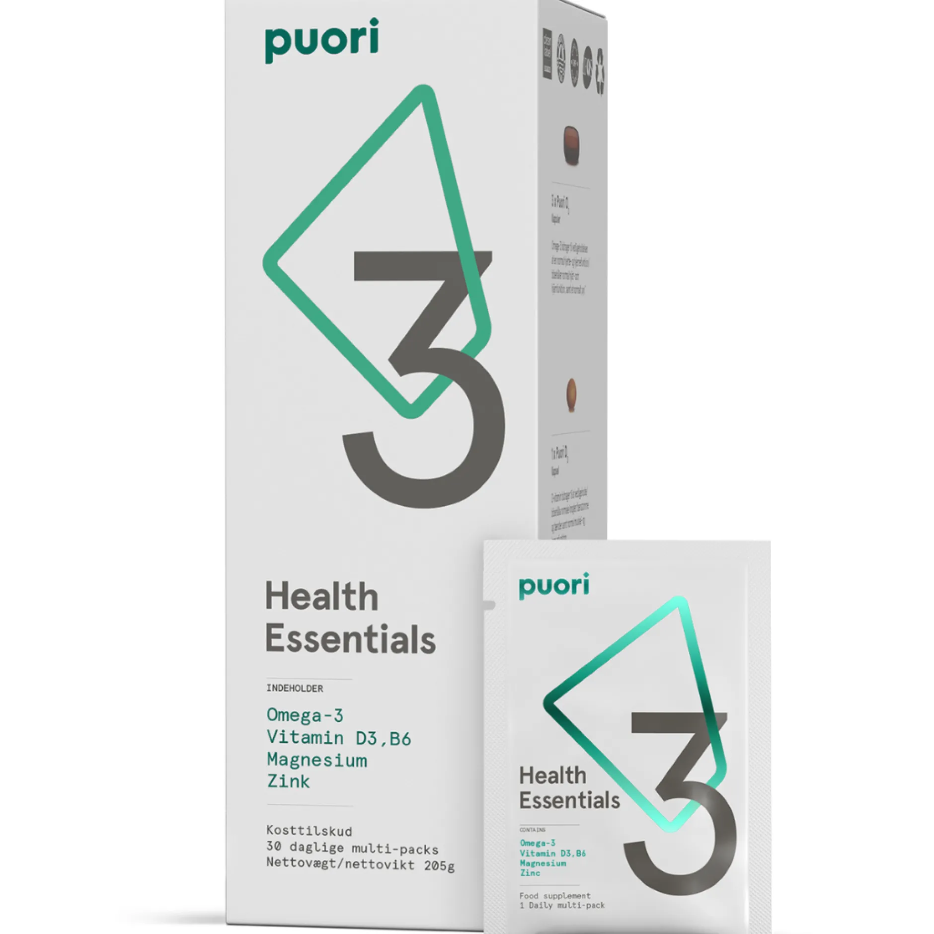 Puori 3 Health Essentials 30 påsar