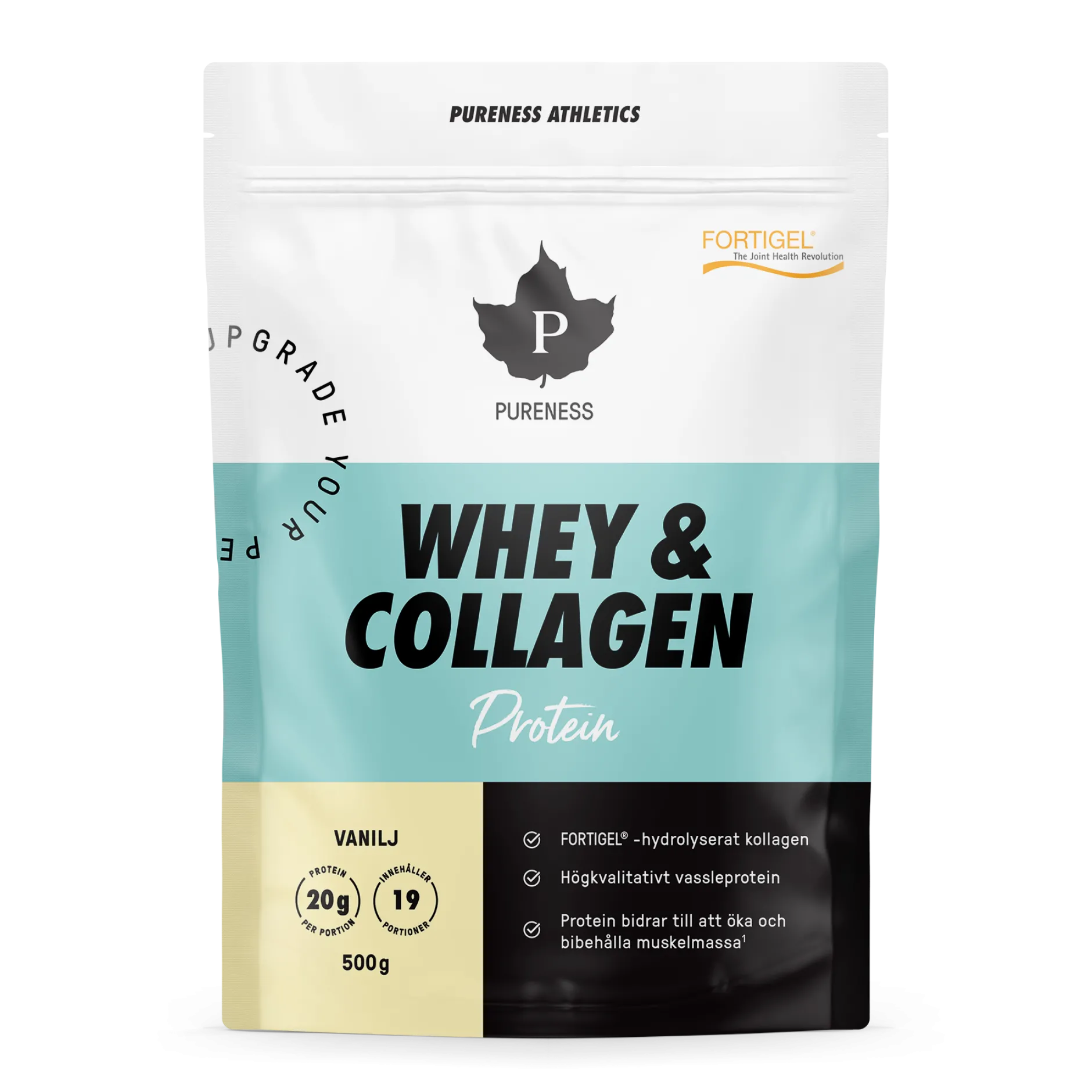 Pureness Athletics Whey & Collagen Vanilj - 500 g