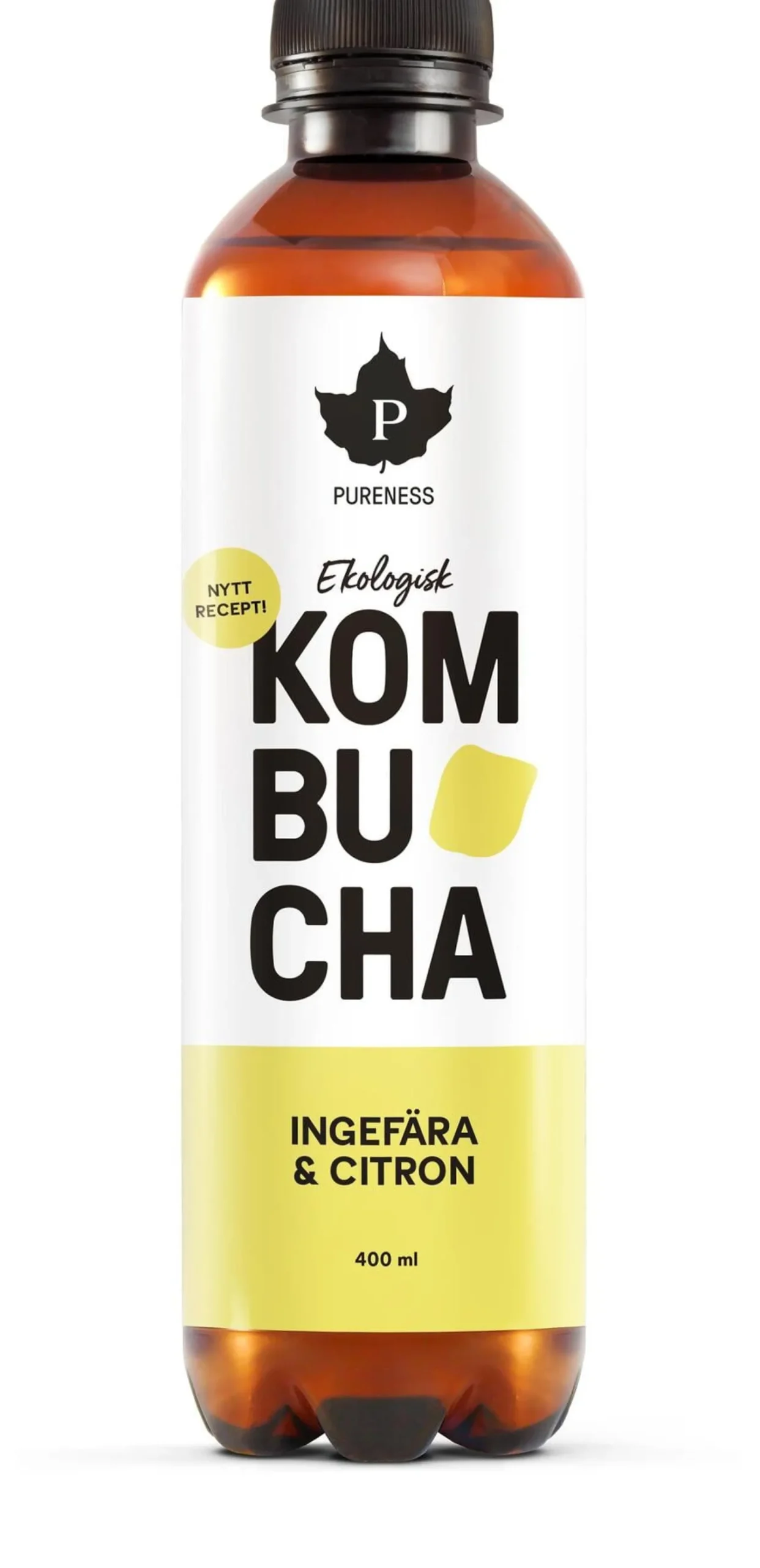 Pureness Kombucha Ingefära & Citron Eko 400 ml