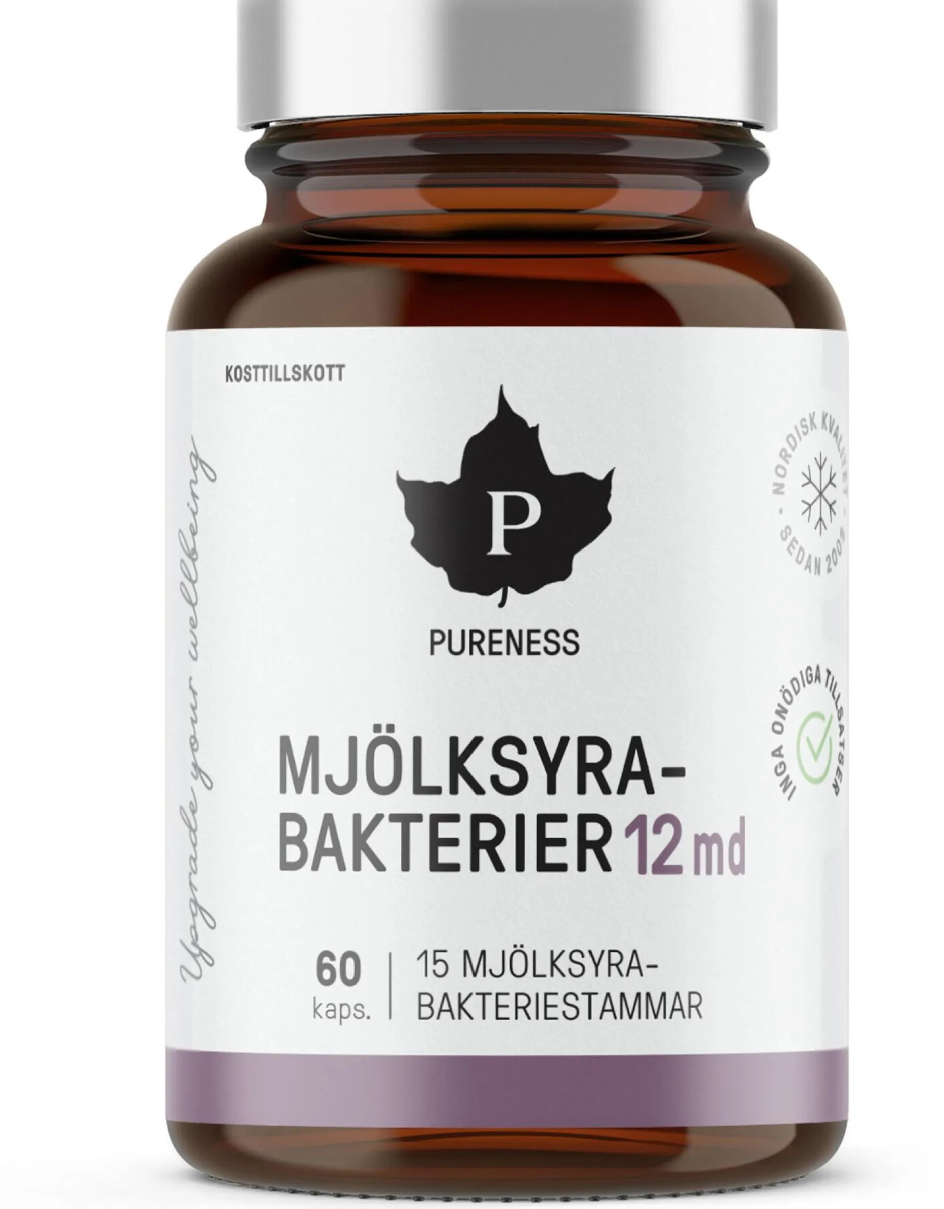 Pureness Mjölksyrabakterier 12 md 60 kapslar
