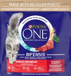 Purina One Kattmat Steril Oxe 1500 g